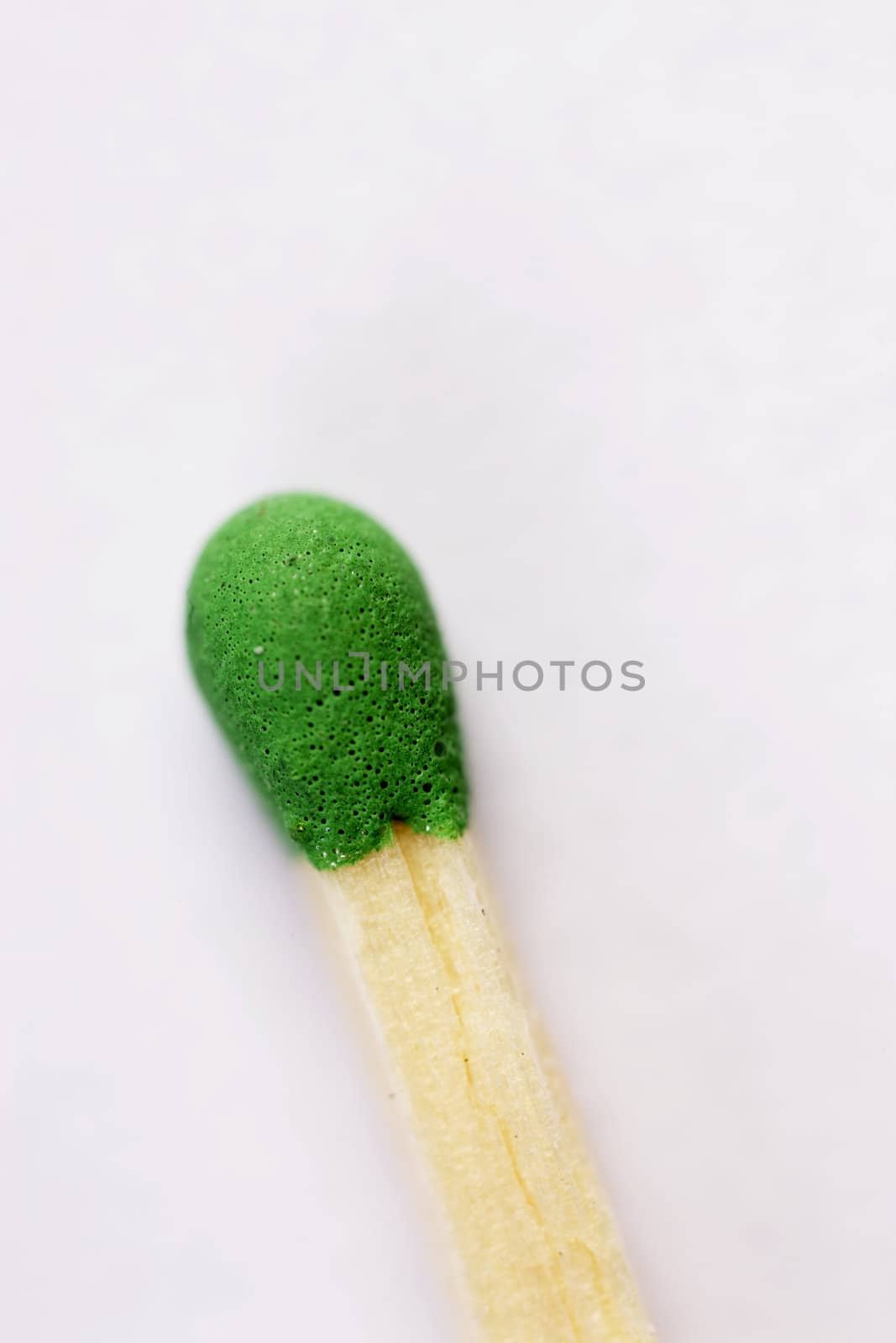 Detailed macro shot of a  match