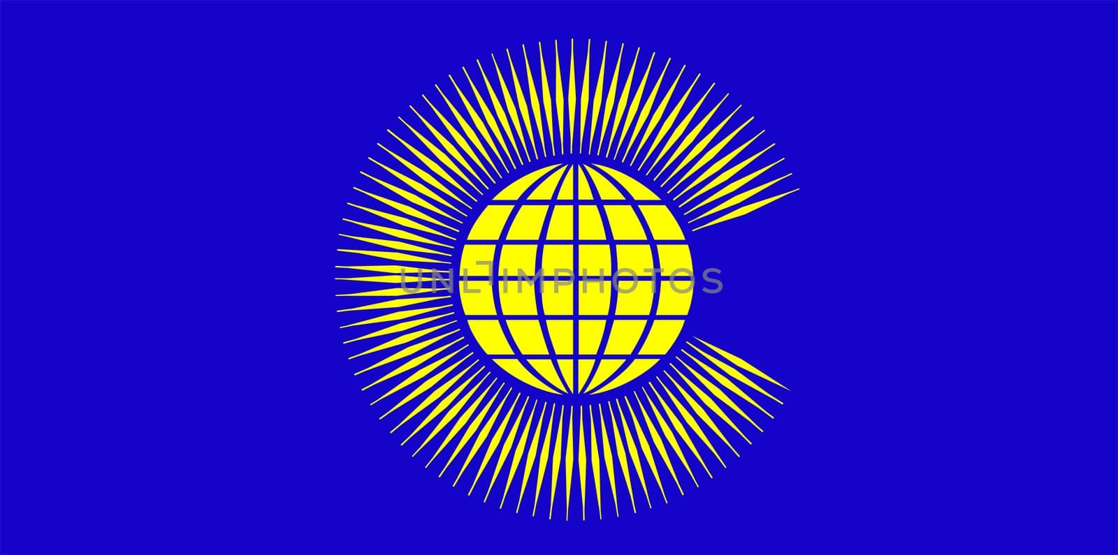 2D illustration of the flag of Commonwealth