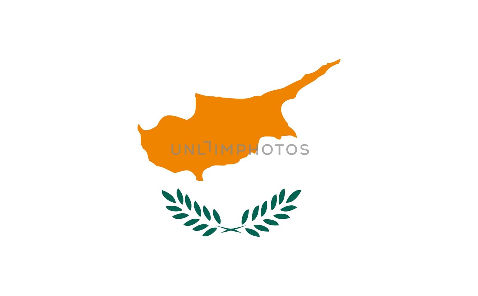 2D illustration of the flag of Cyprus