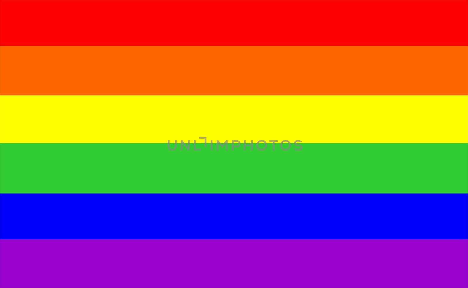multi coloured gay pride flag vectorial illustration