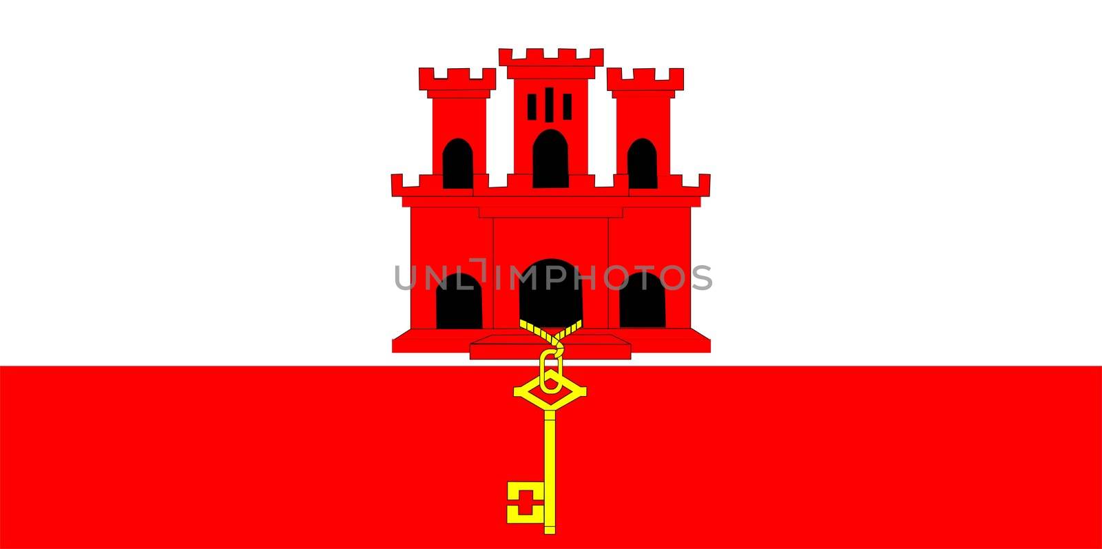 Flag Of Gibraltar by tony4urban