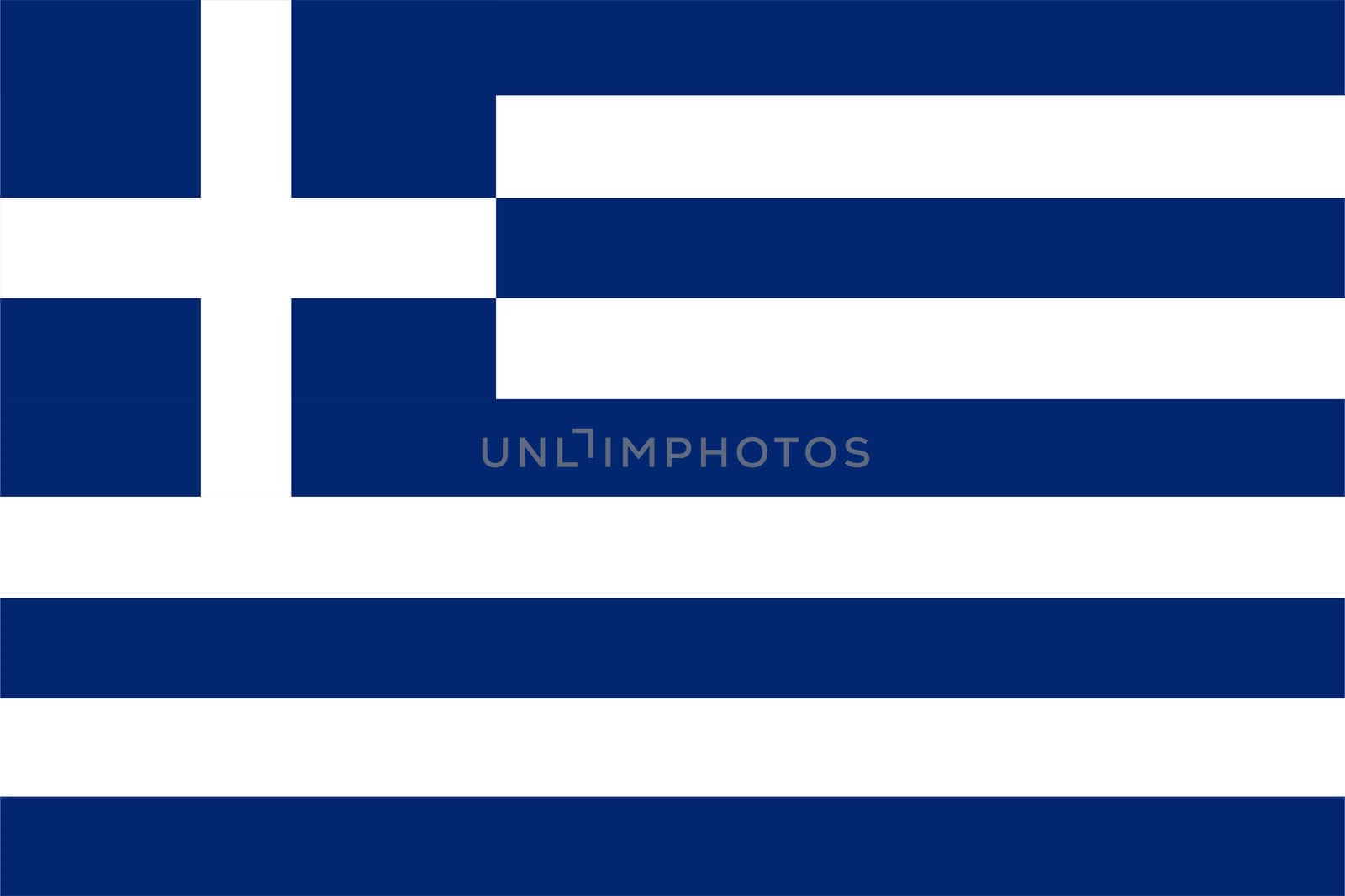 2D illustration of the flag of Greece vector