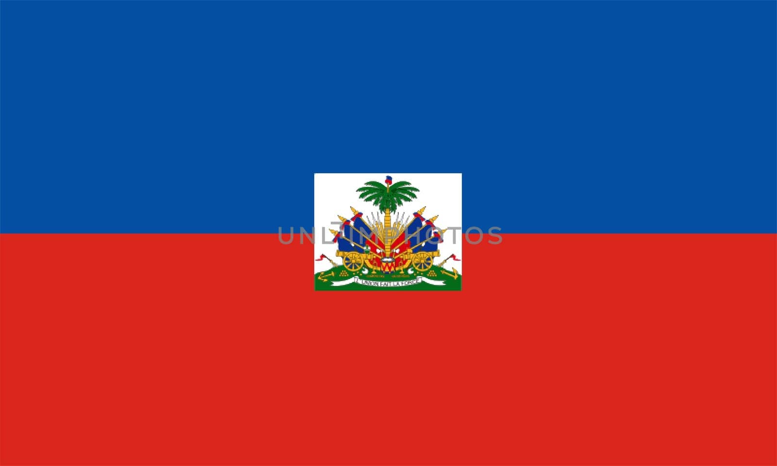 Flag of Haiti. Illustration over white background