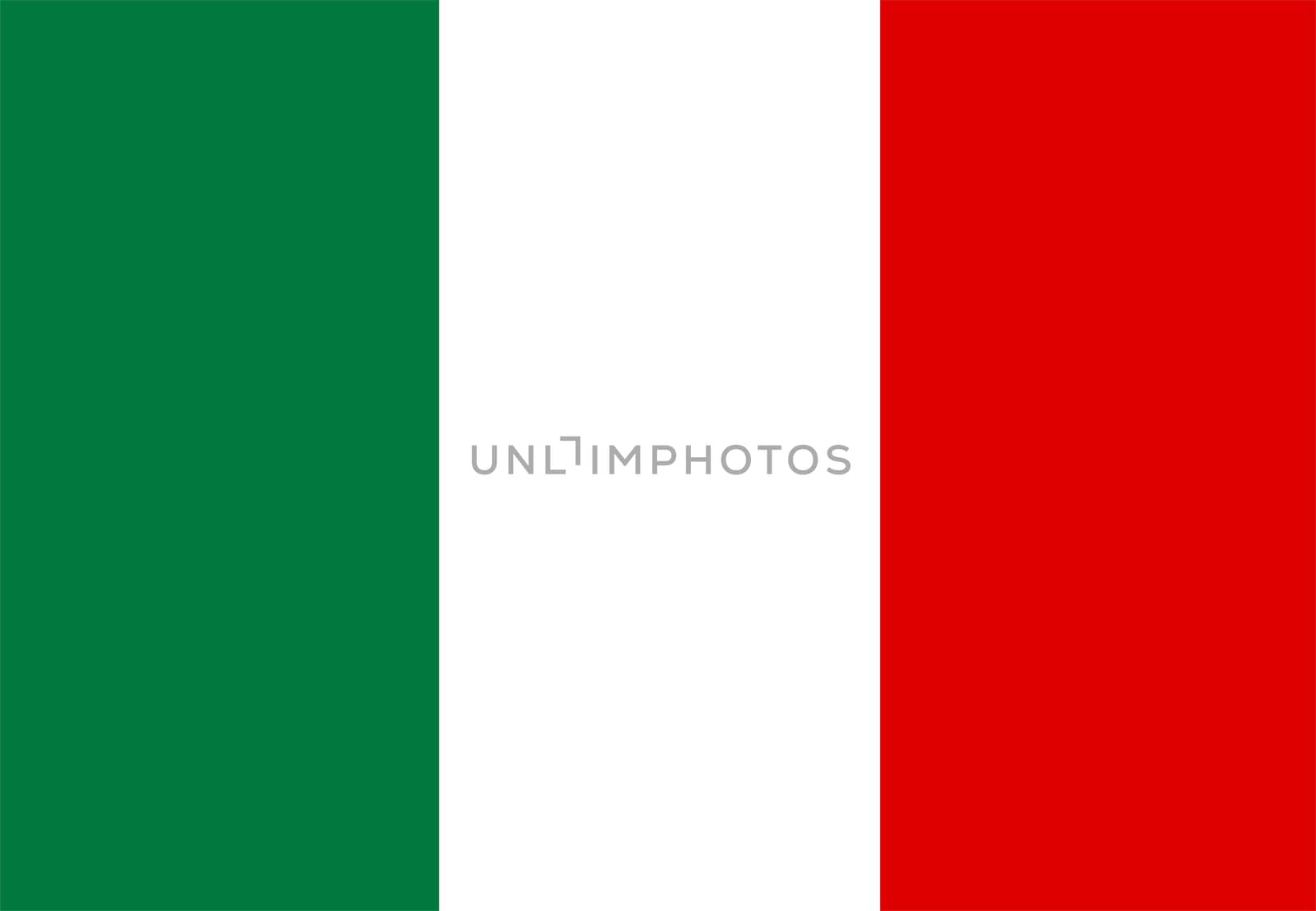Flag of Italy national country symbol illustration