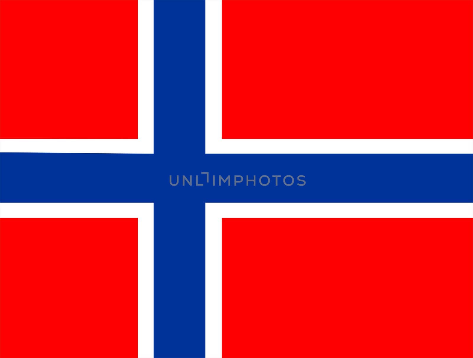 2D illustration of the flag of Norway vector