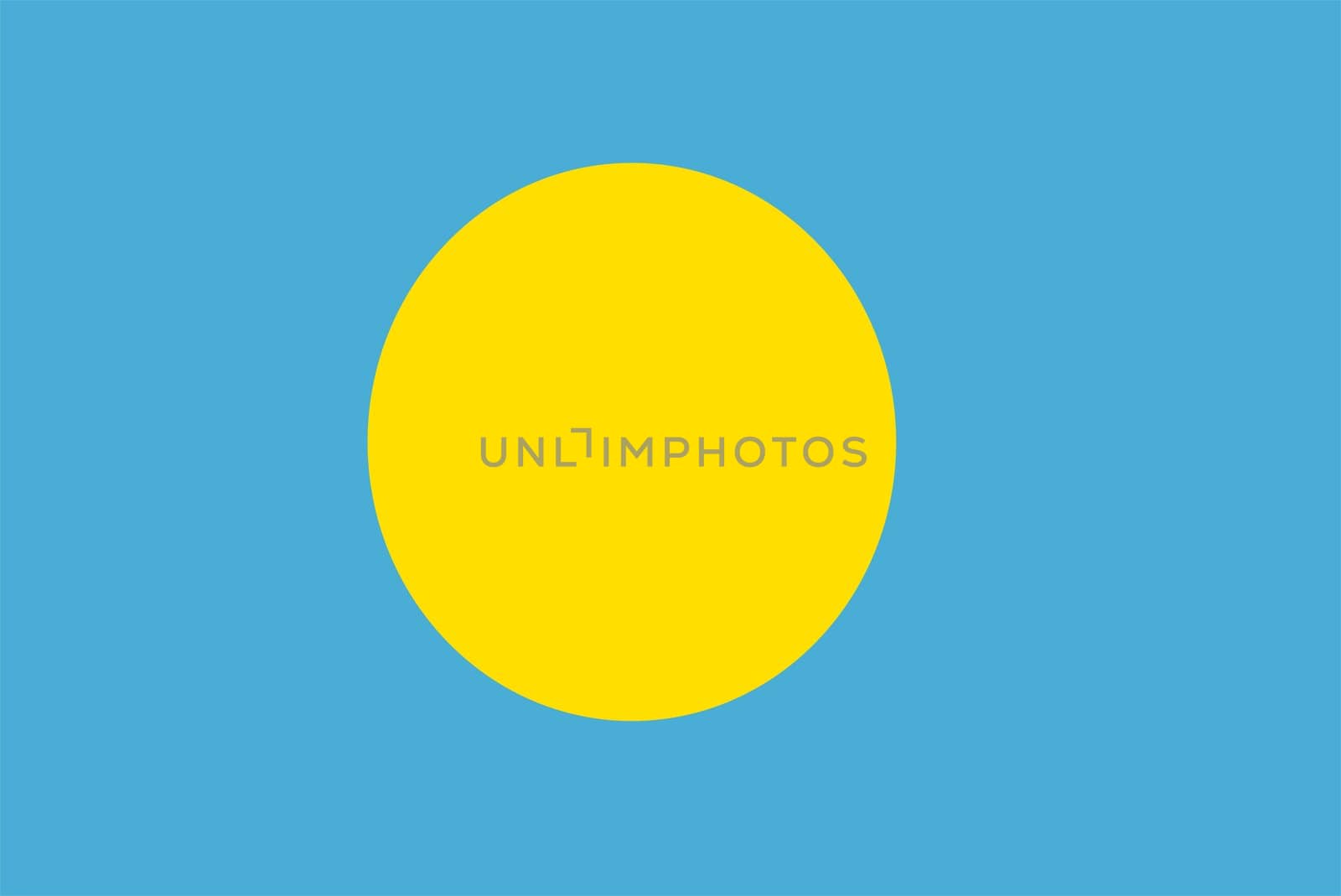 2D illustration of the flag of Palau vector