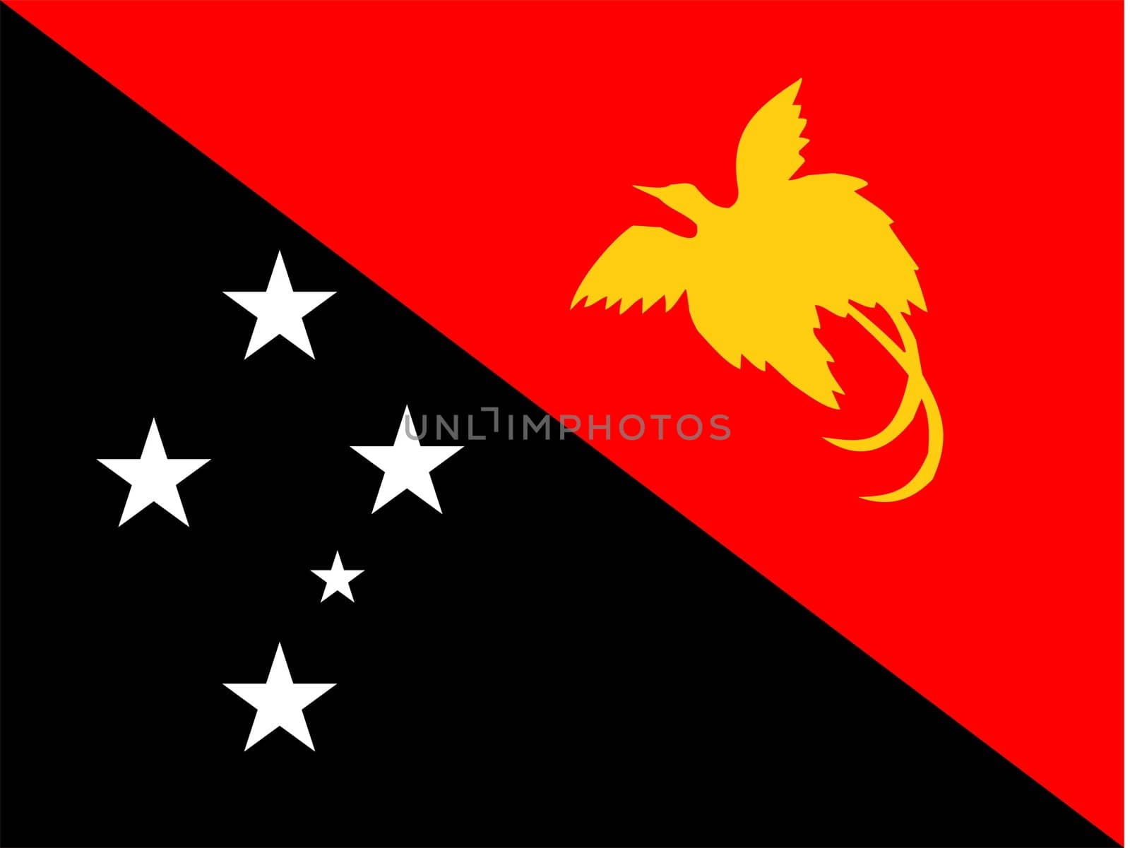 Papua New Guinea Flag by tony4urban