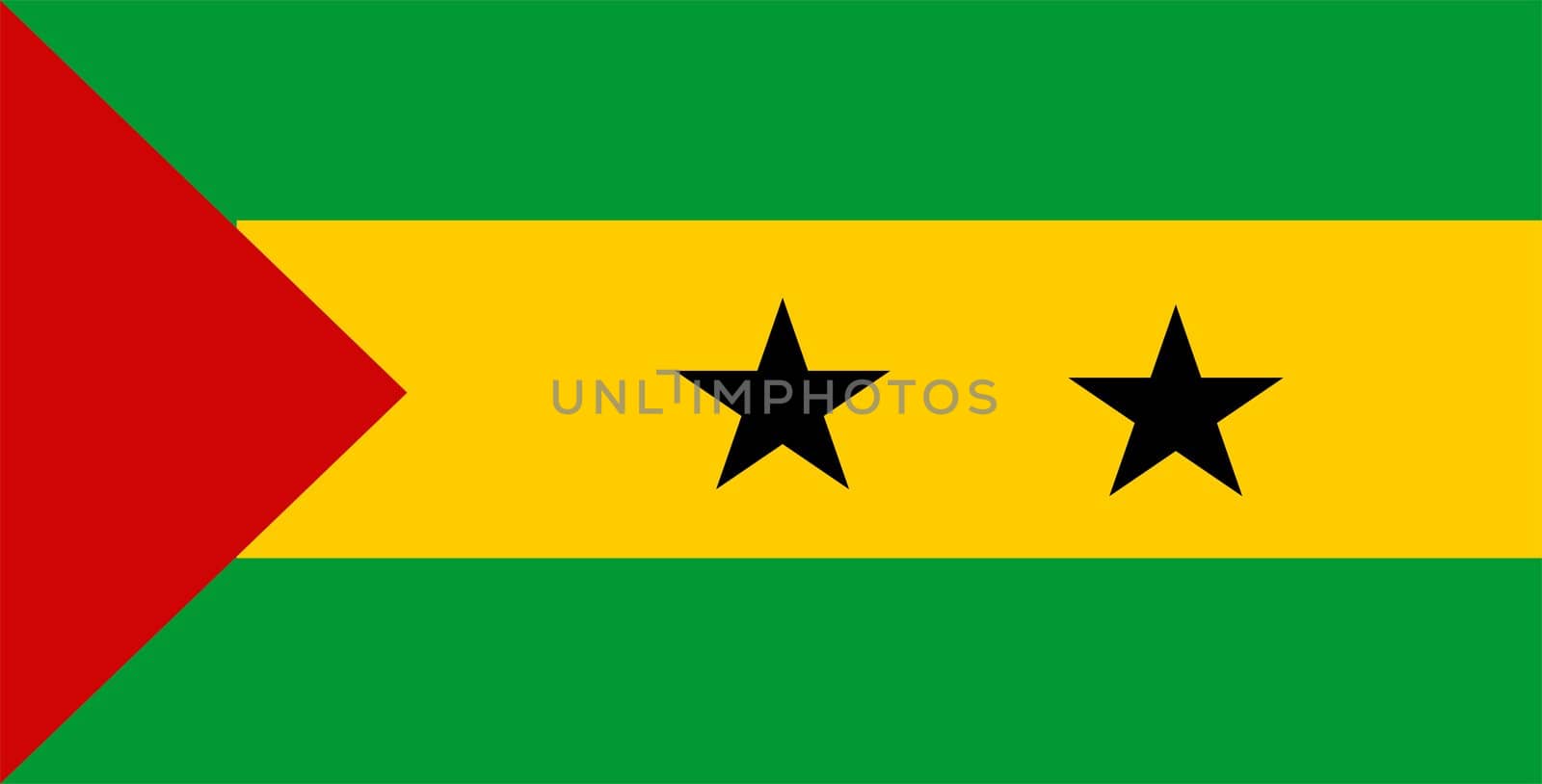 Flag Of Sao Tome And Principe by tony4urban