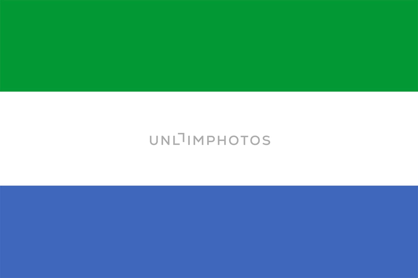 2D illustration of the flag of sierra leone