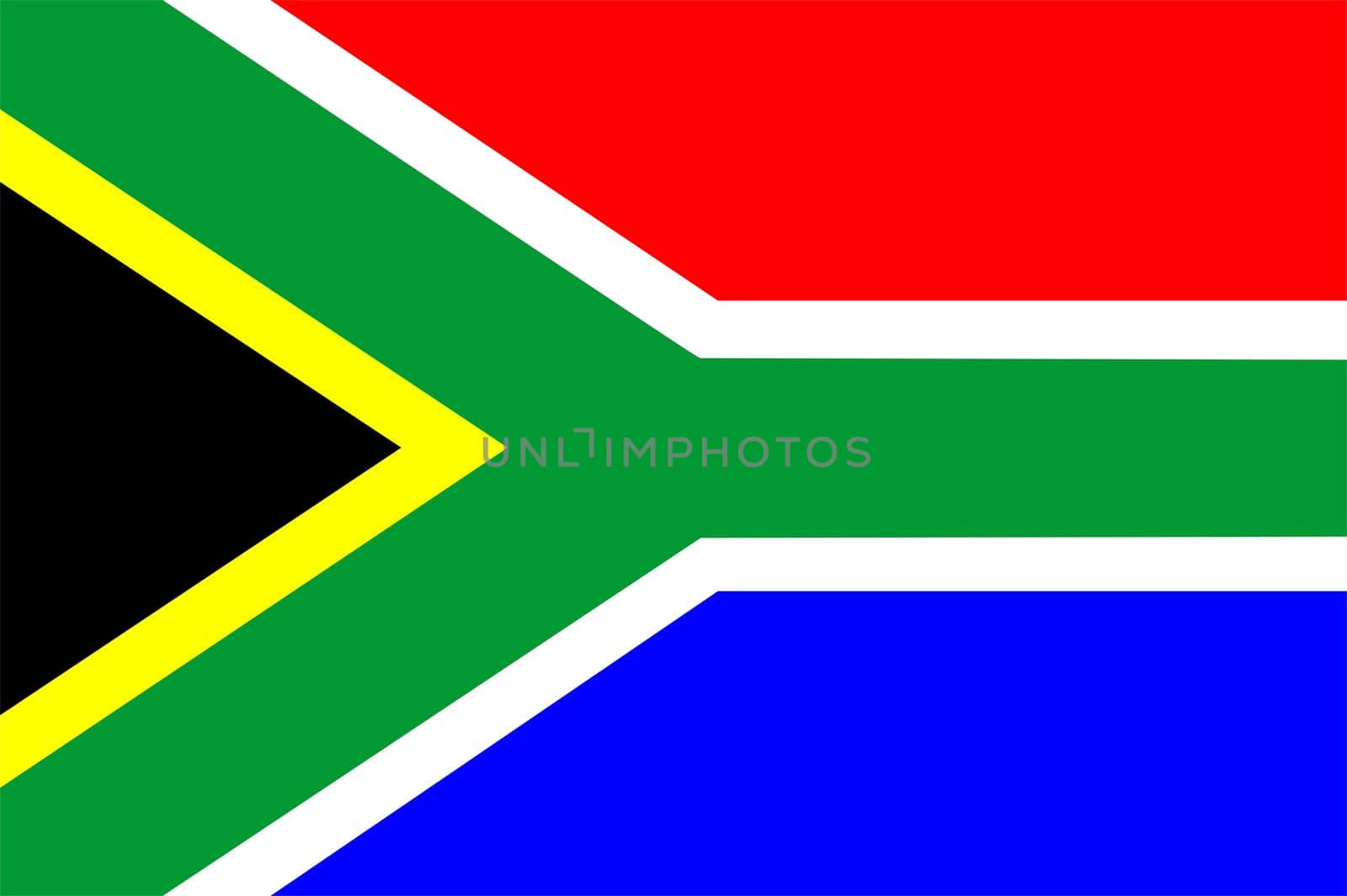 2D illustration of the flag of South Africa