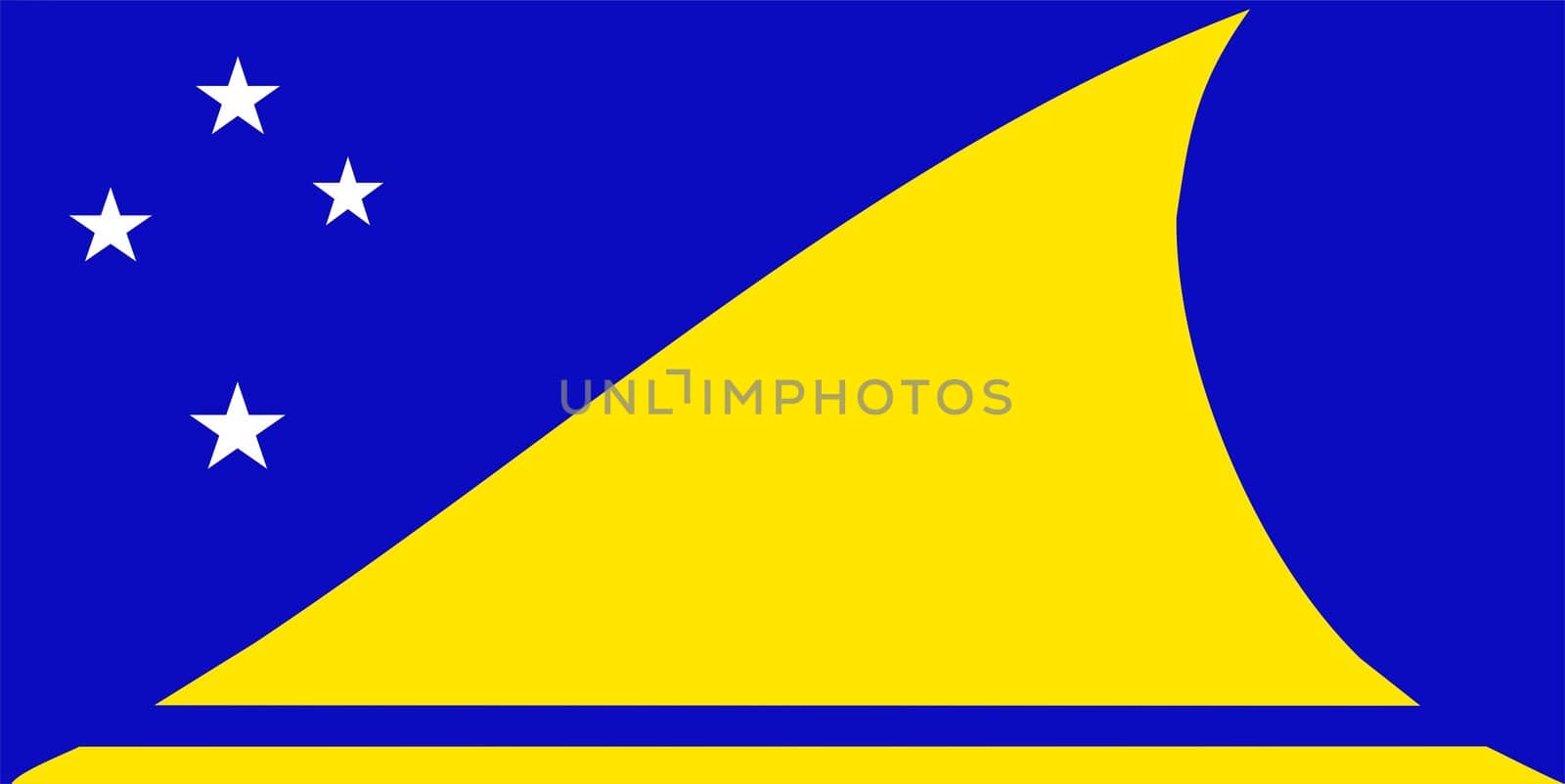 2D illustration of the flag of Tokelau