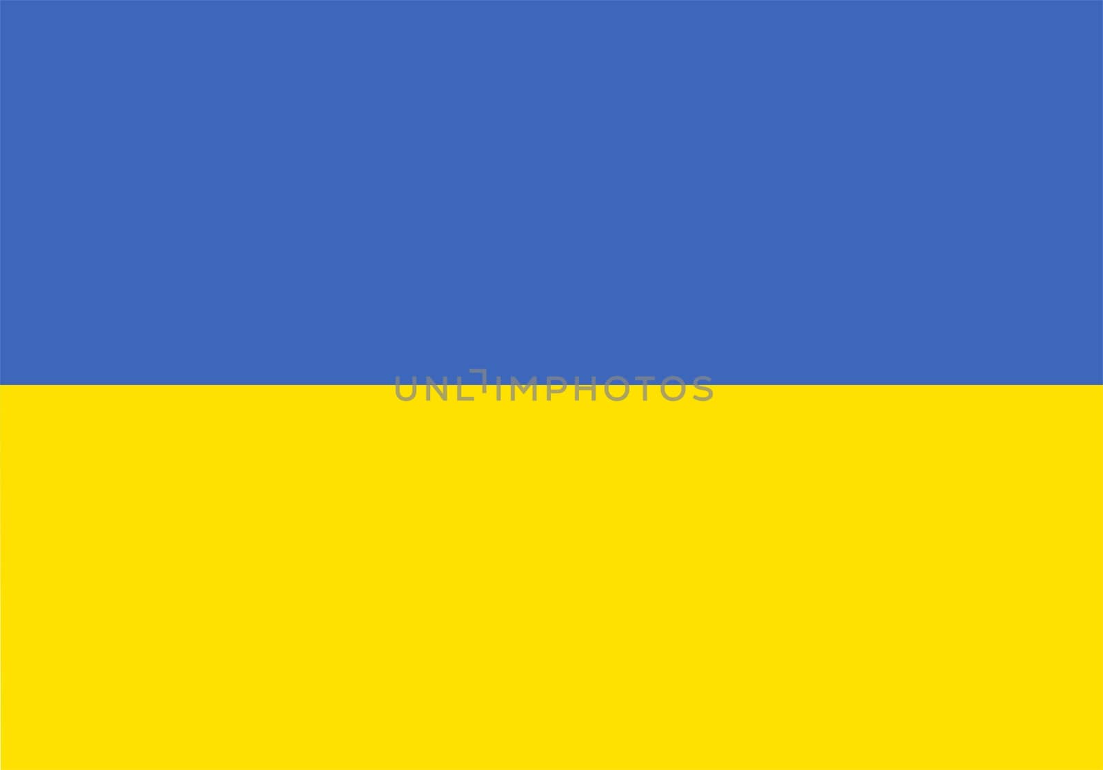 2D illustration of the flag of ukraine