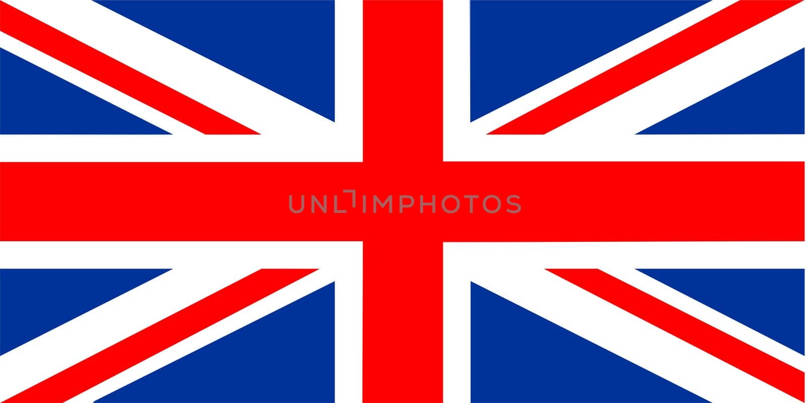 2D illustration of the flag of United Kingdom