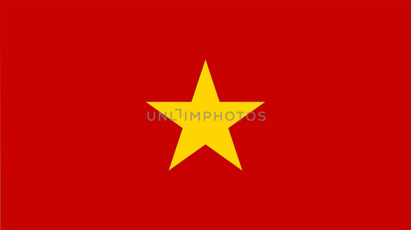 2D illustration of the flag of vietnam