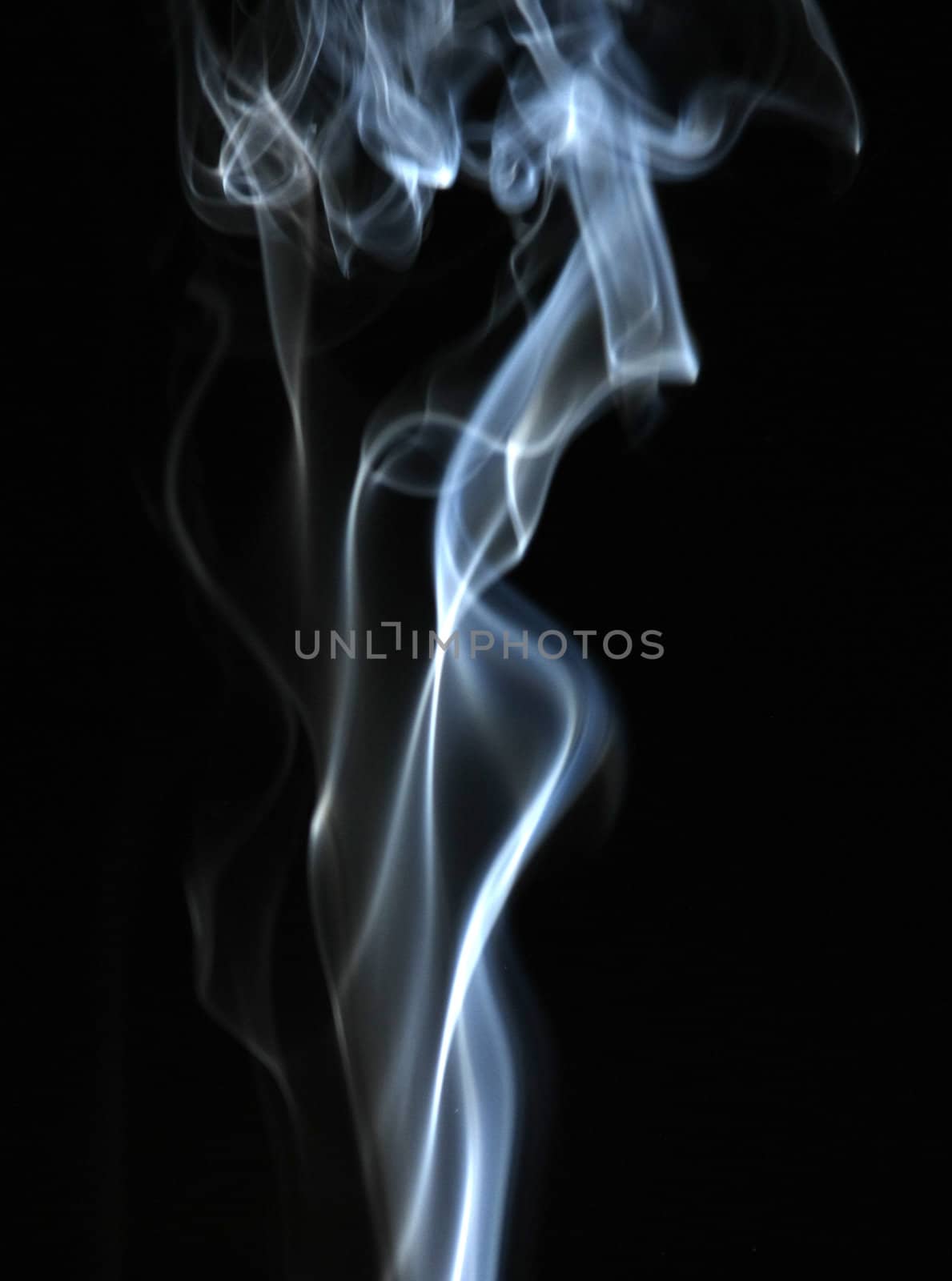 Smoke with a black background. Abstract element to help your design