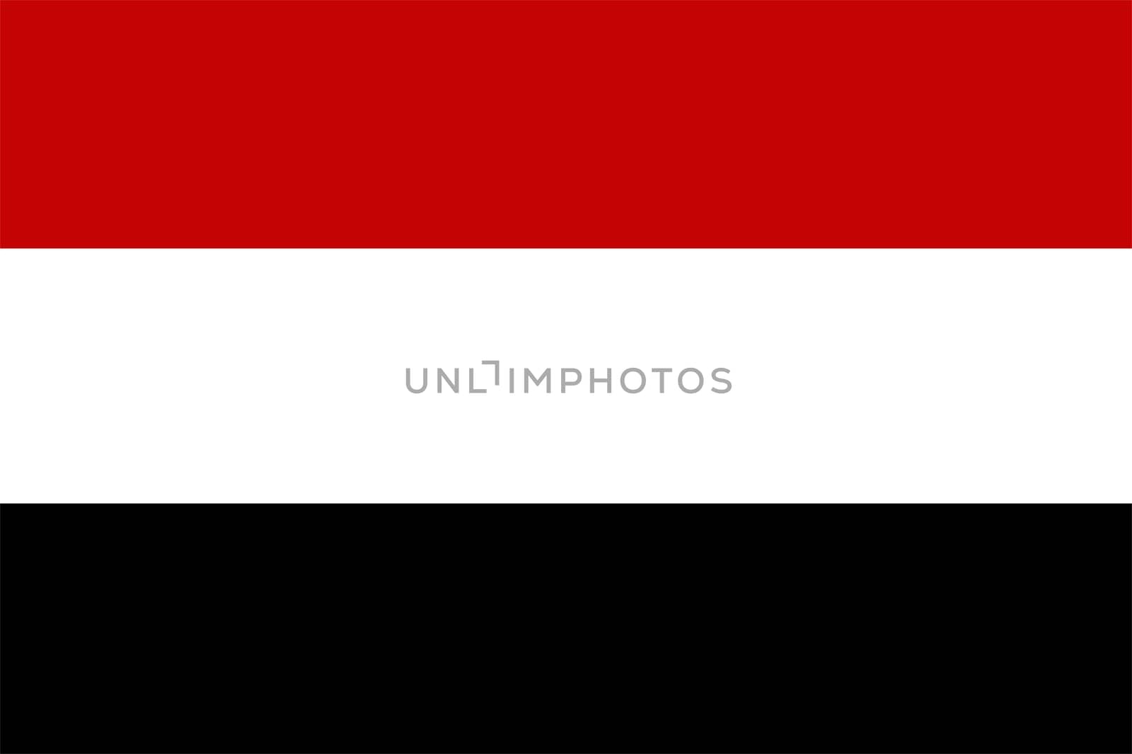 2D illustration of the flag of yemen