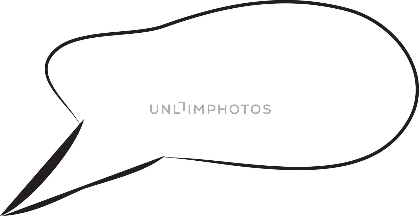 Thought or speech bubble. Could be used as a text space or in a comic strip