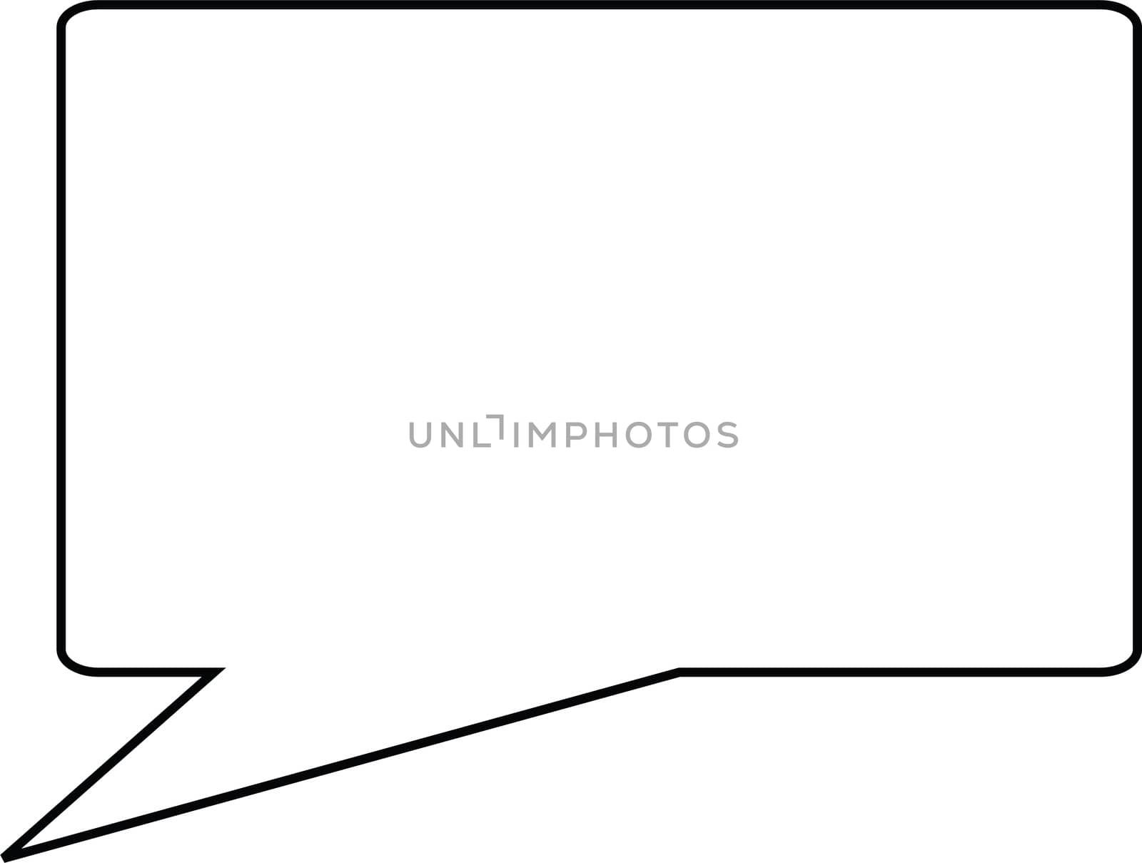 Thought or speech bubble. Could be used as a text space or in a comic strip