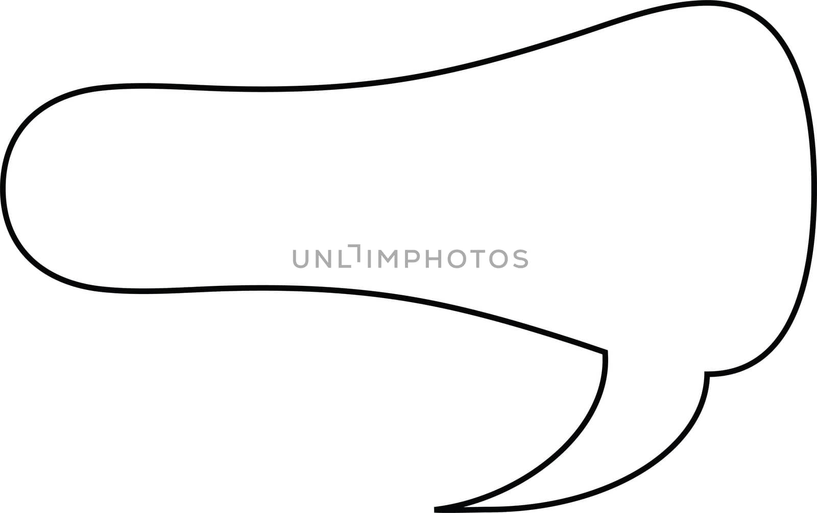 Thought or speech bubble. Could be used as a text space or in a comic strip