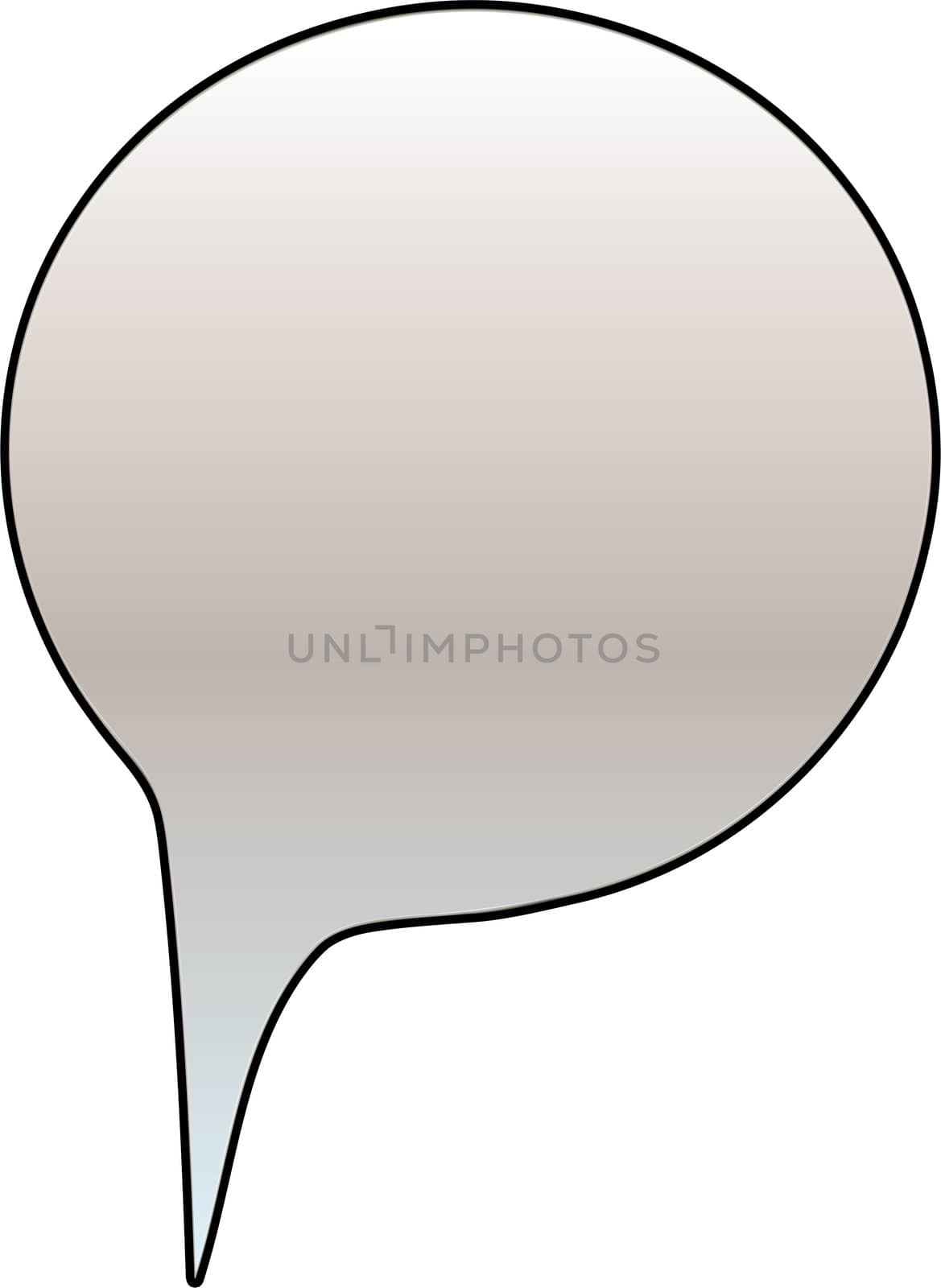 Thought or speech bubble. Could be used as a text space or in a comic strip