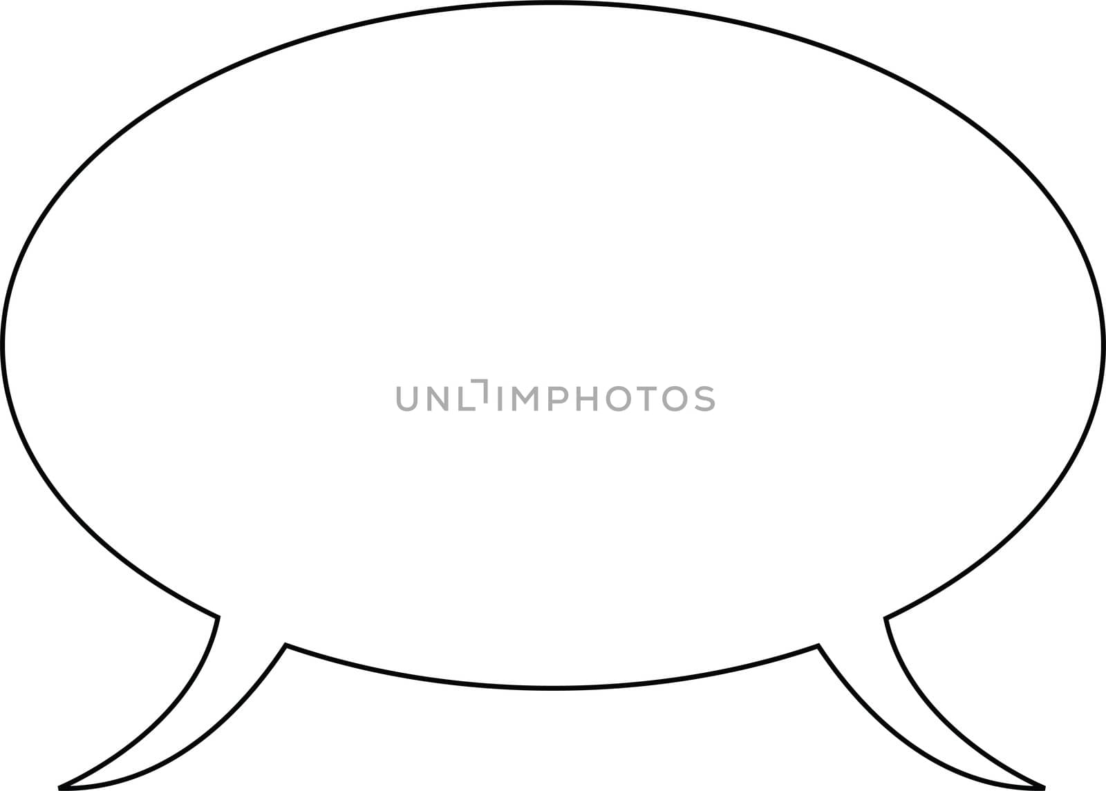 Thought or speech bubble. Could be used as a text space or in a comic strip