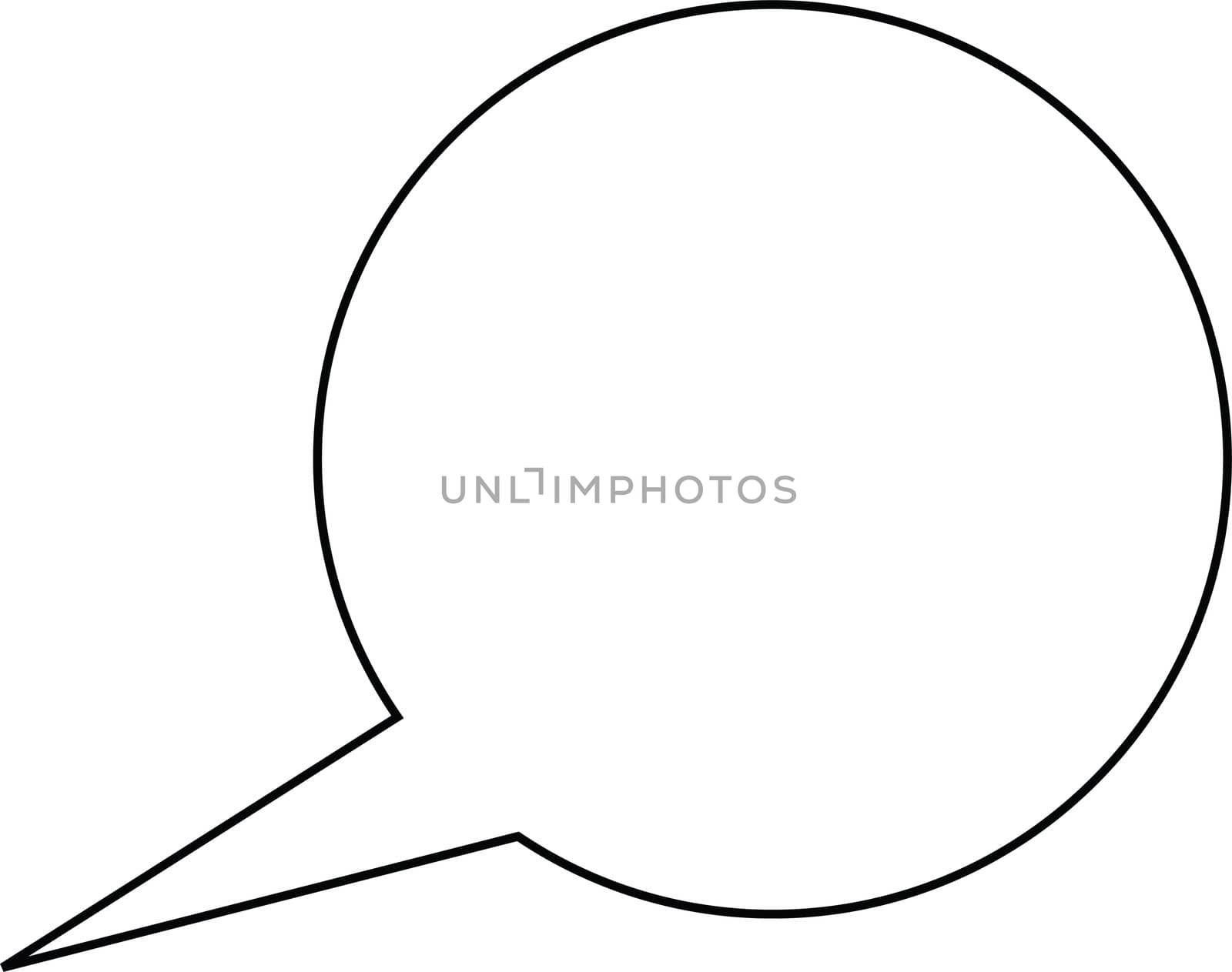 Thought or speech bubble. Could be used as a text space or in a comic strip