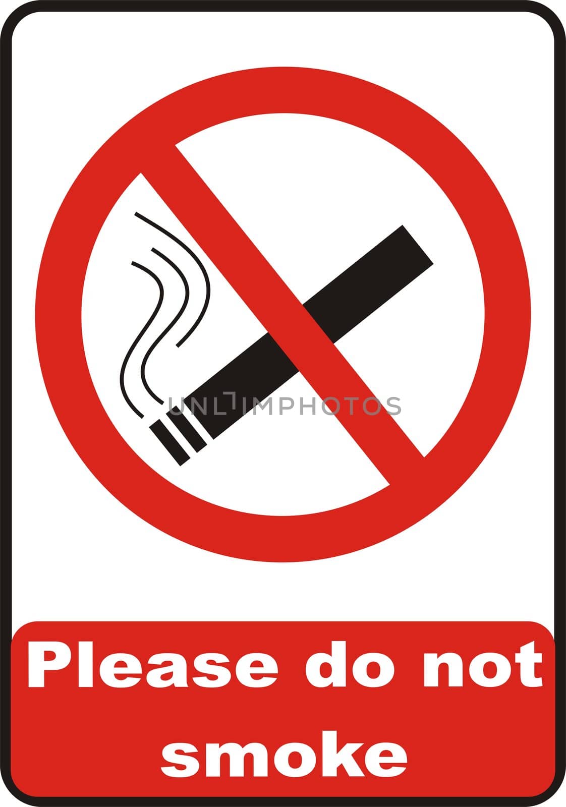 No smoking symbol isolated on white background