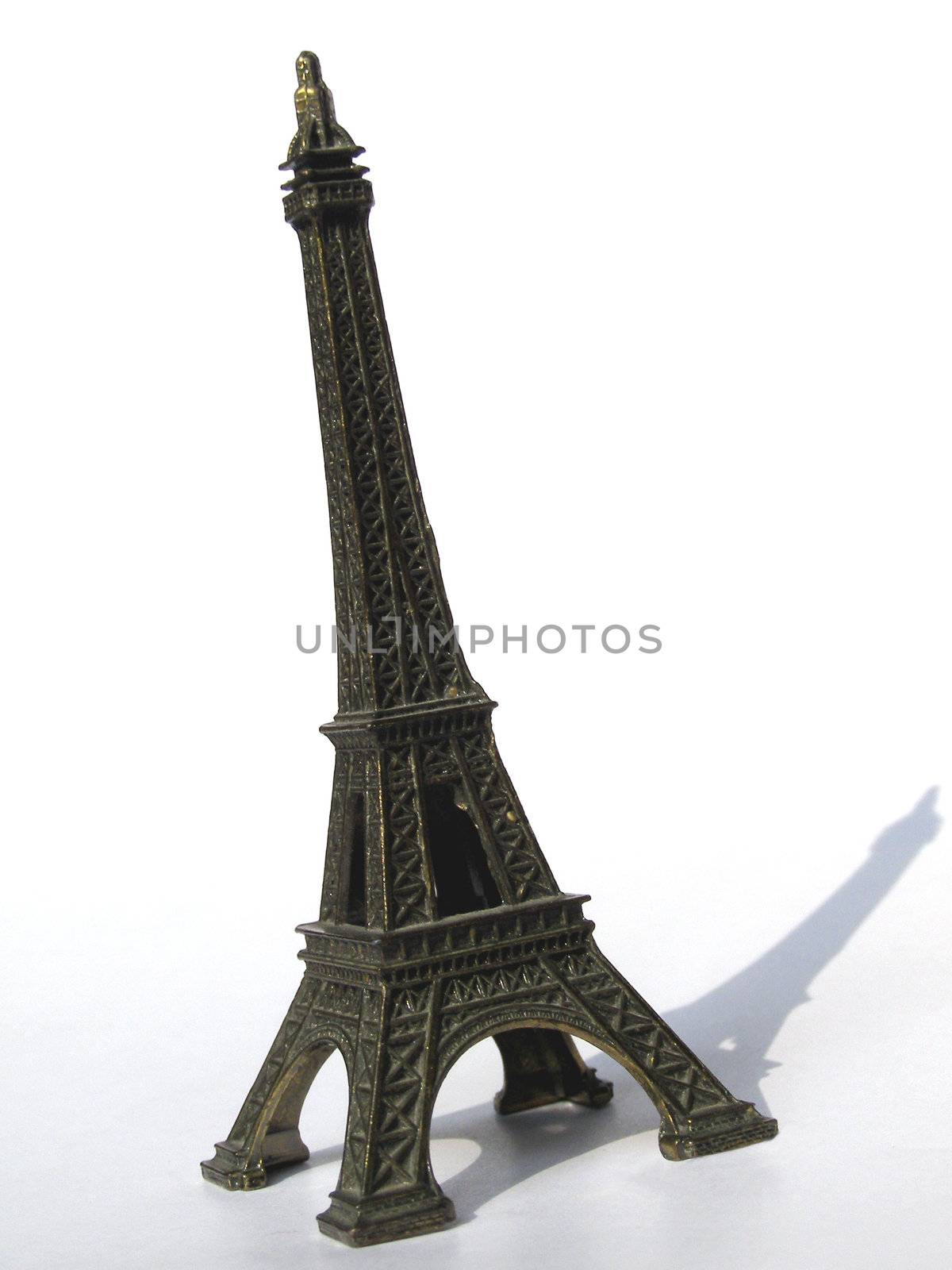 Scale model of the Eiffel tower in Paris