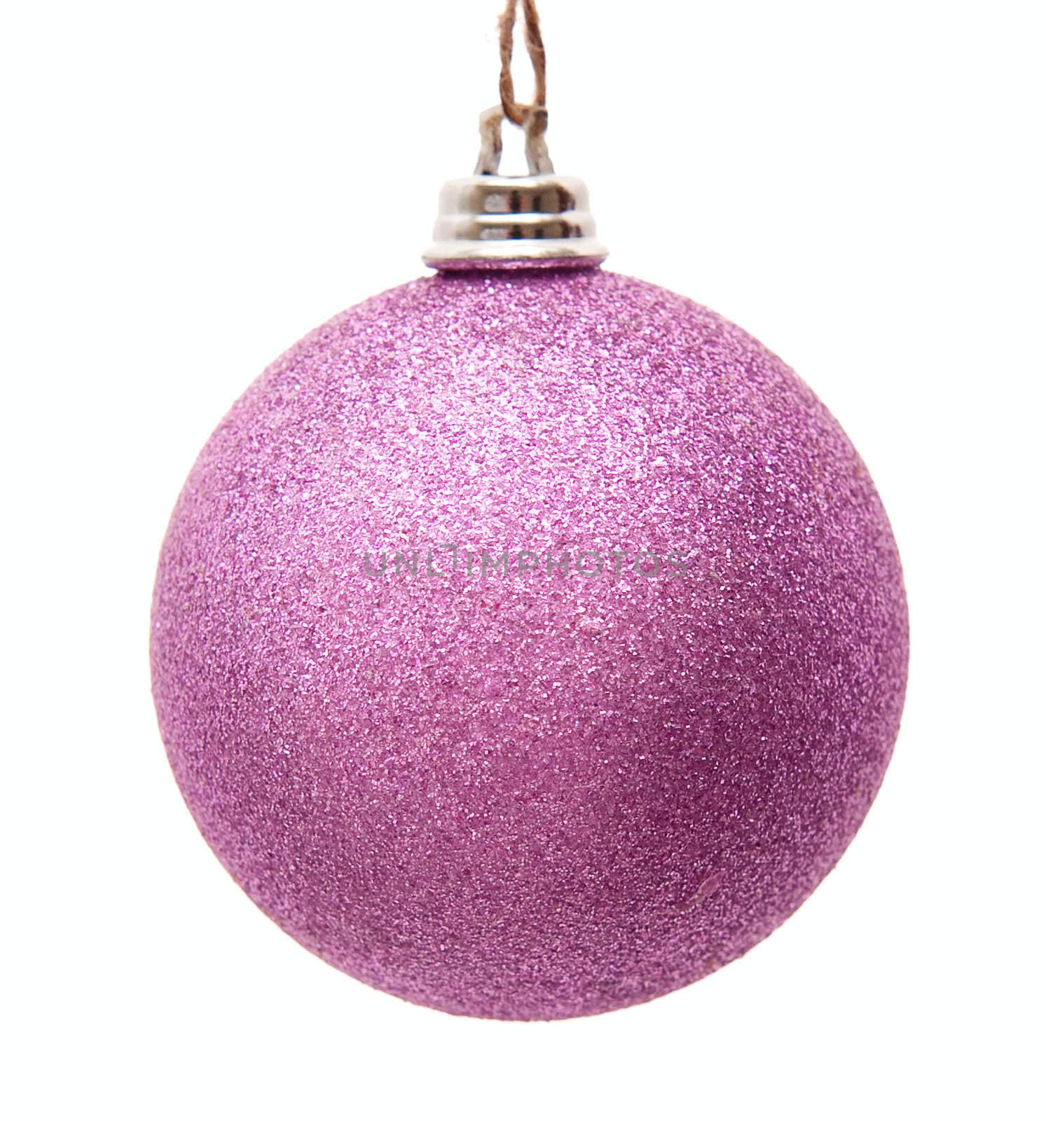 Christmas ornament ball isolated on white background
