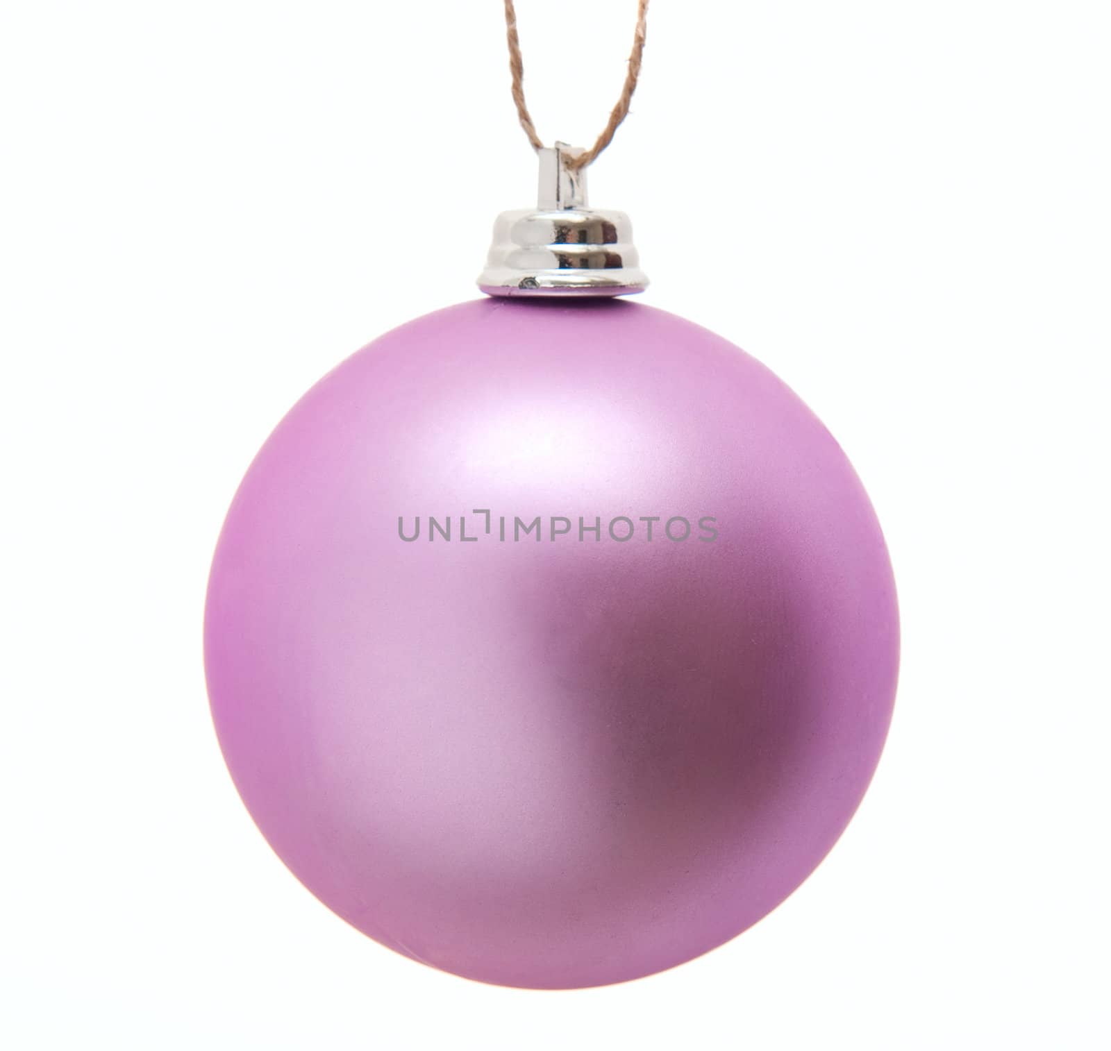 Christmas ornament ball isolated on white background