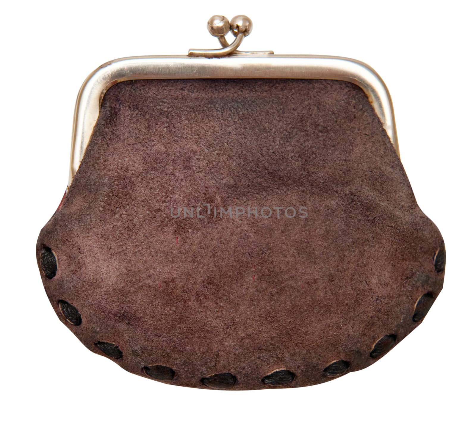Purse isolated on a white background. The concept of savings