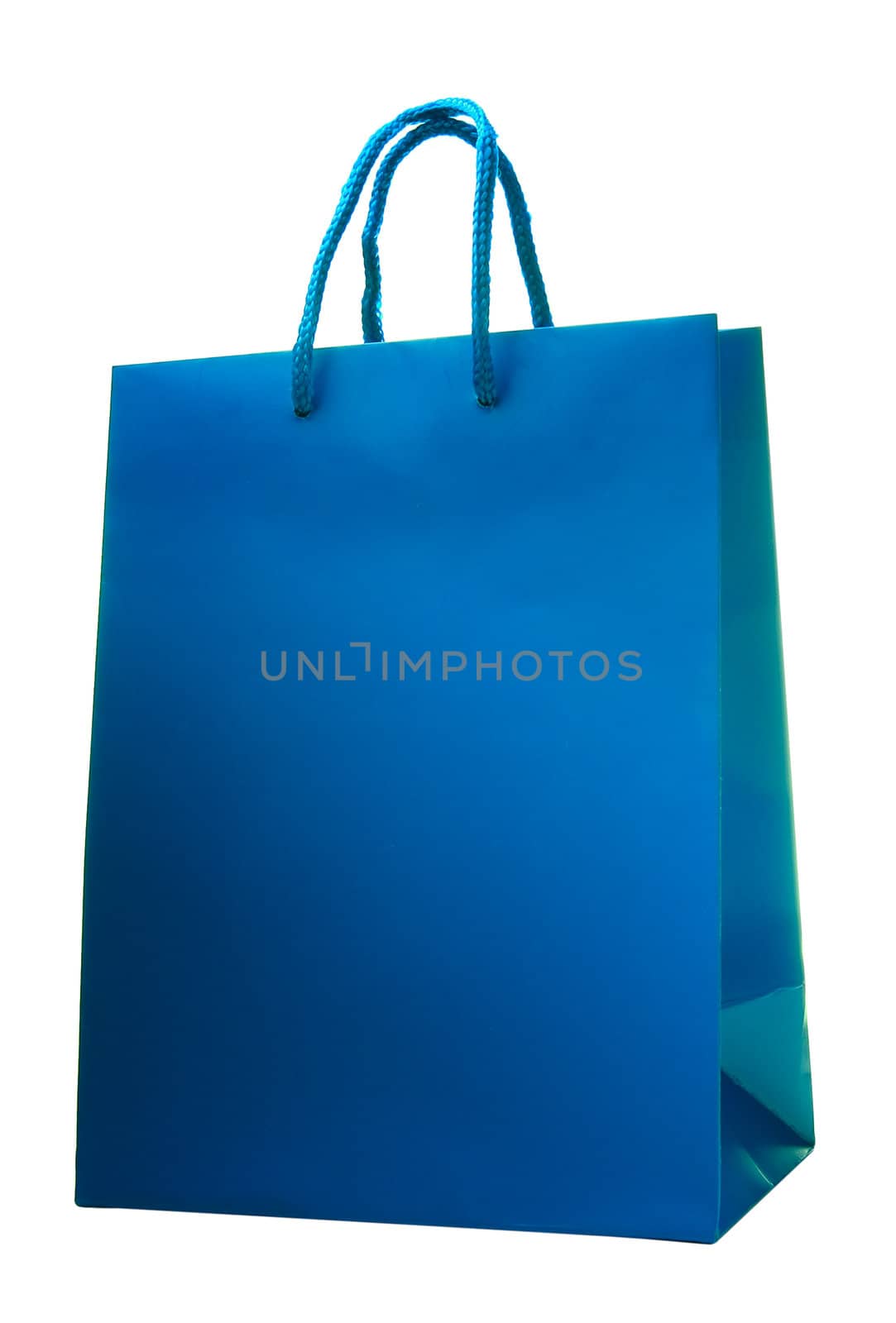 Package for shopping isolated on white backgroun