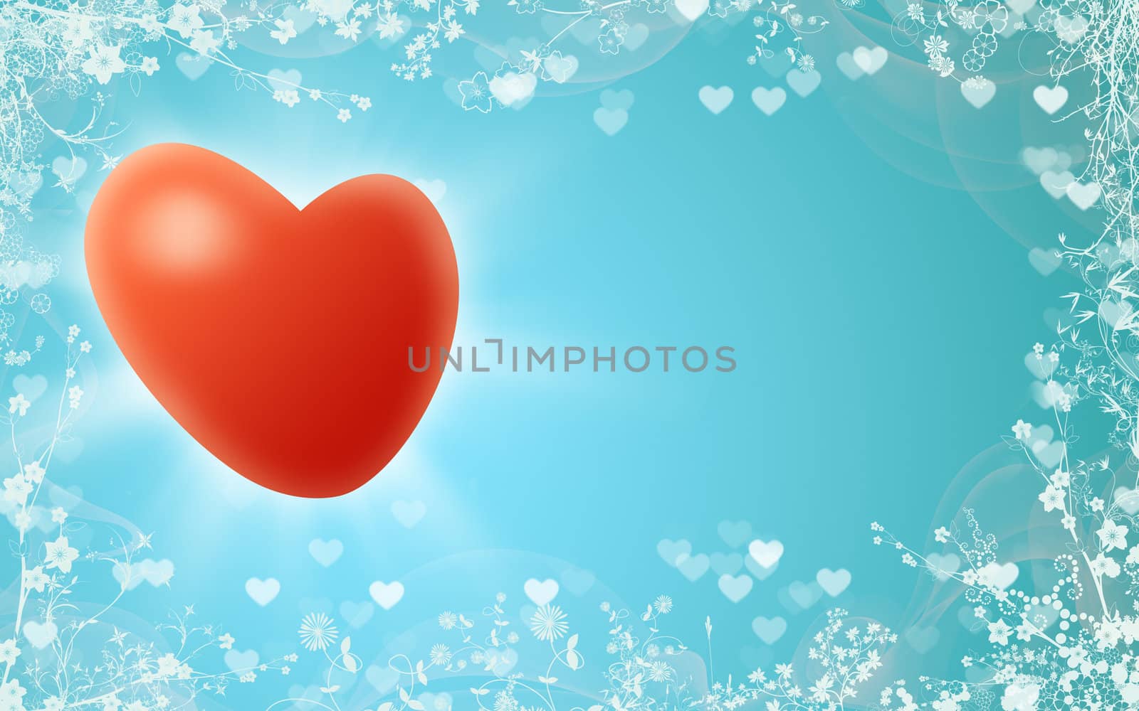 Ideal background for love message