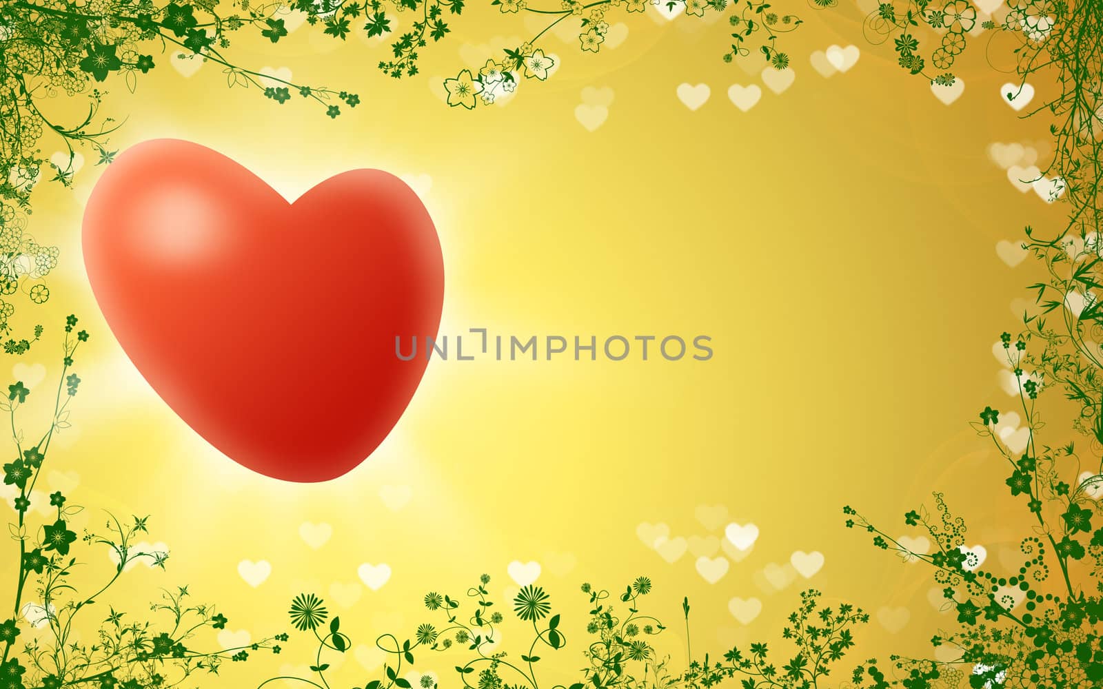 Ideal background for love message