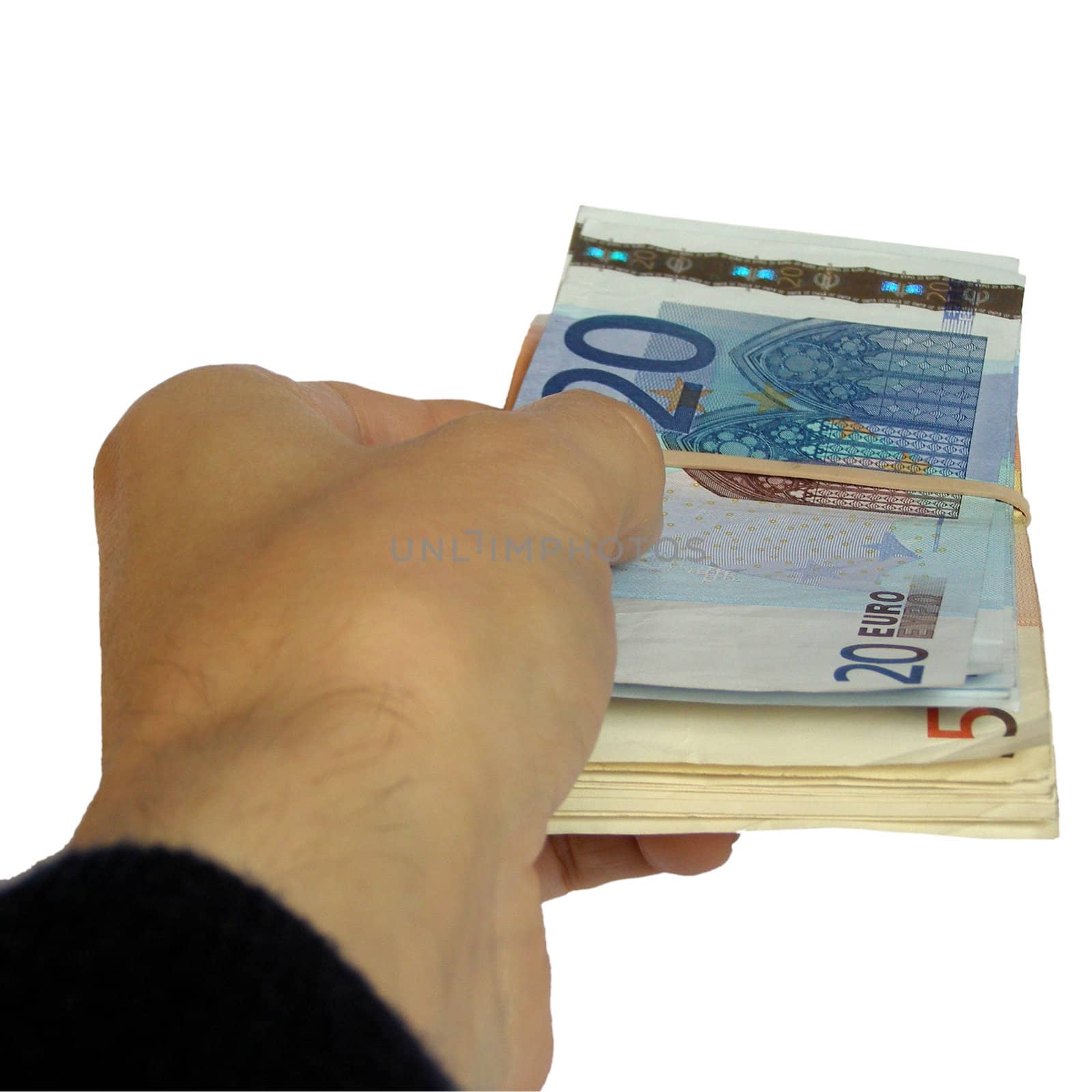 Hand giving money by claudiodivizia