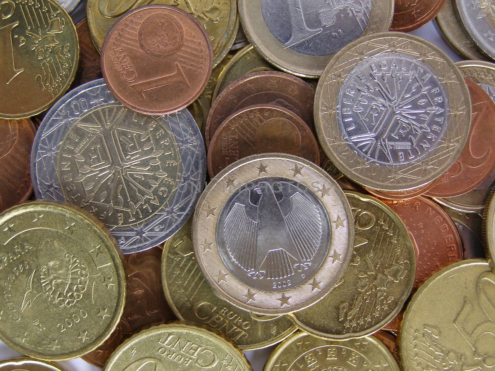 Euro coins money