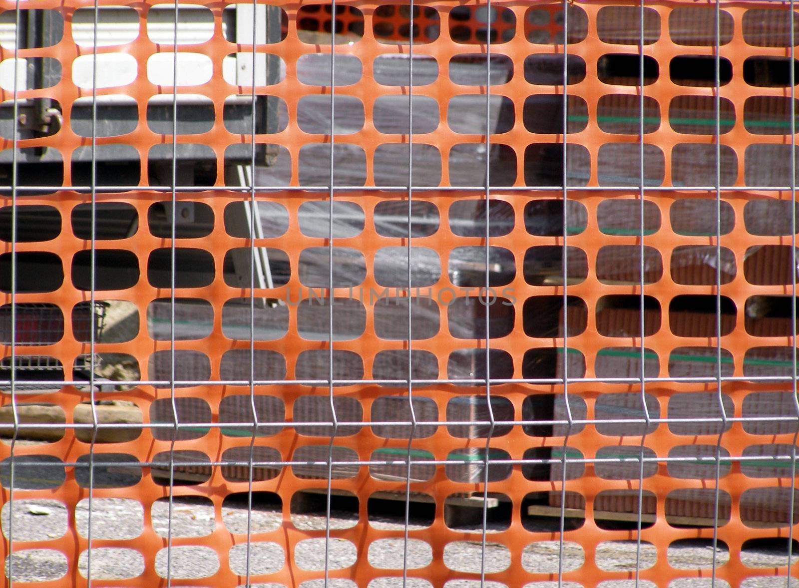 Temporary fence for safety at construction site