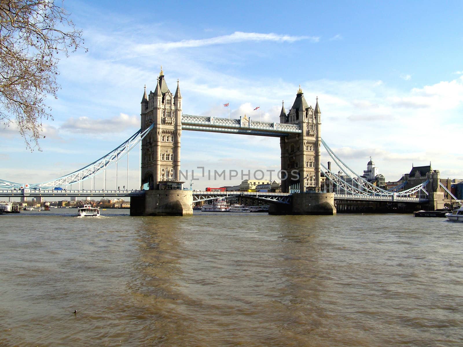 Tower Bridge over river Thames, London