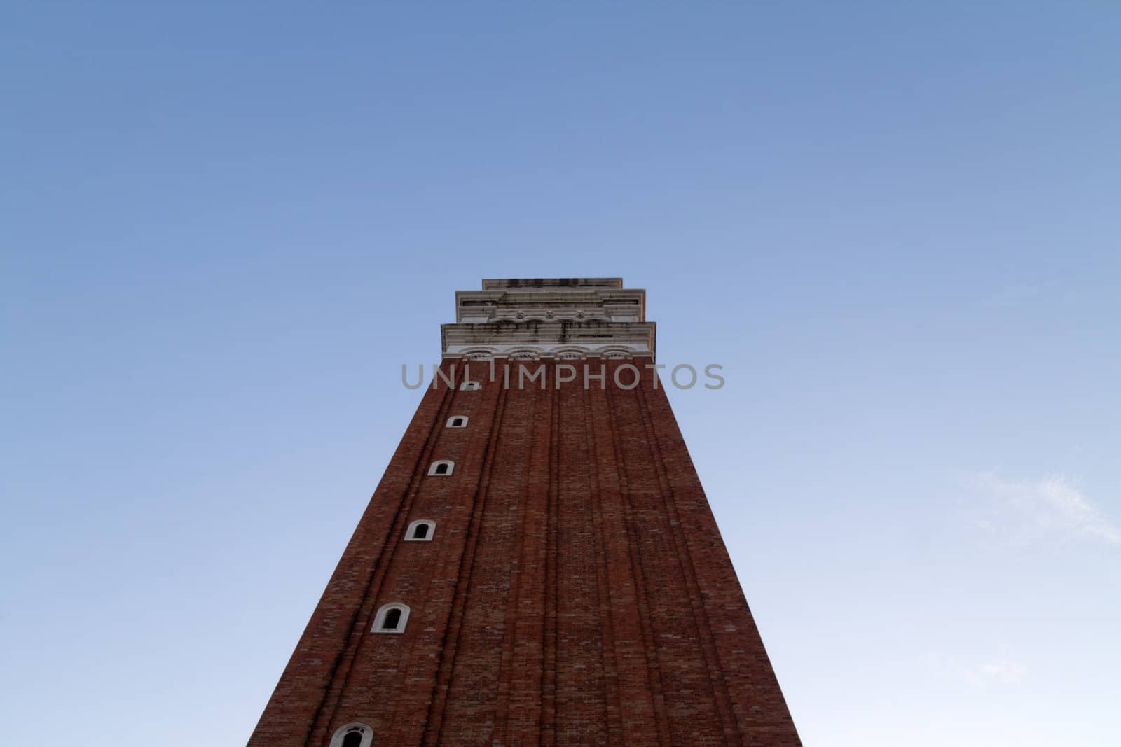 The Campanile tower in St. Marks square, Venice, Italy