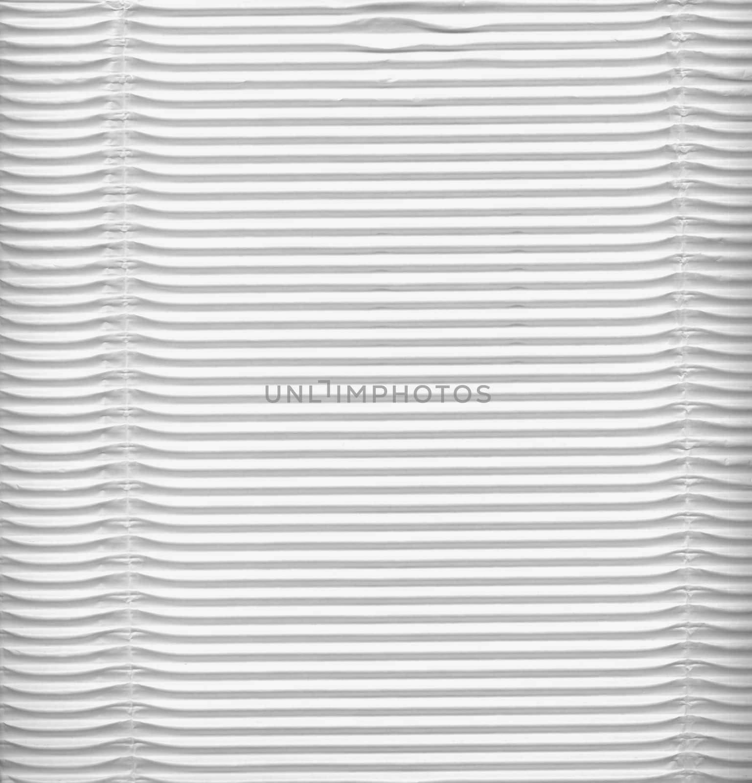 White corrugated cardboard sheet background