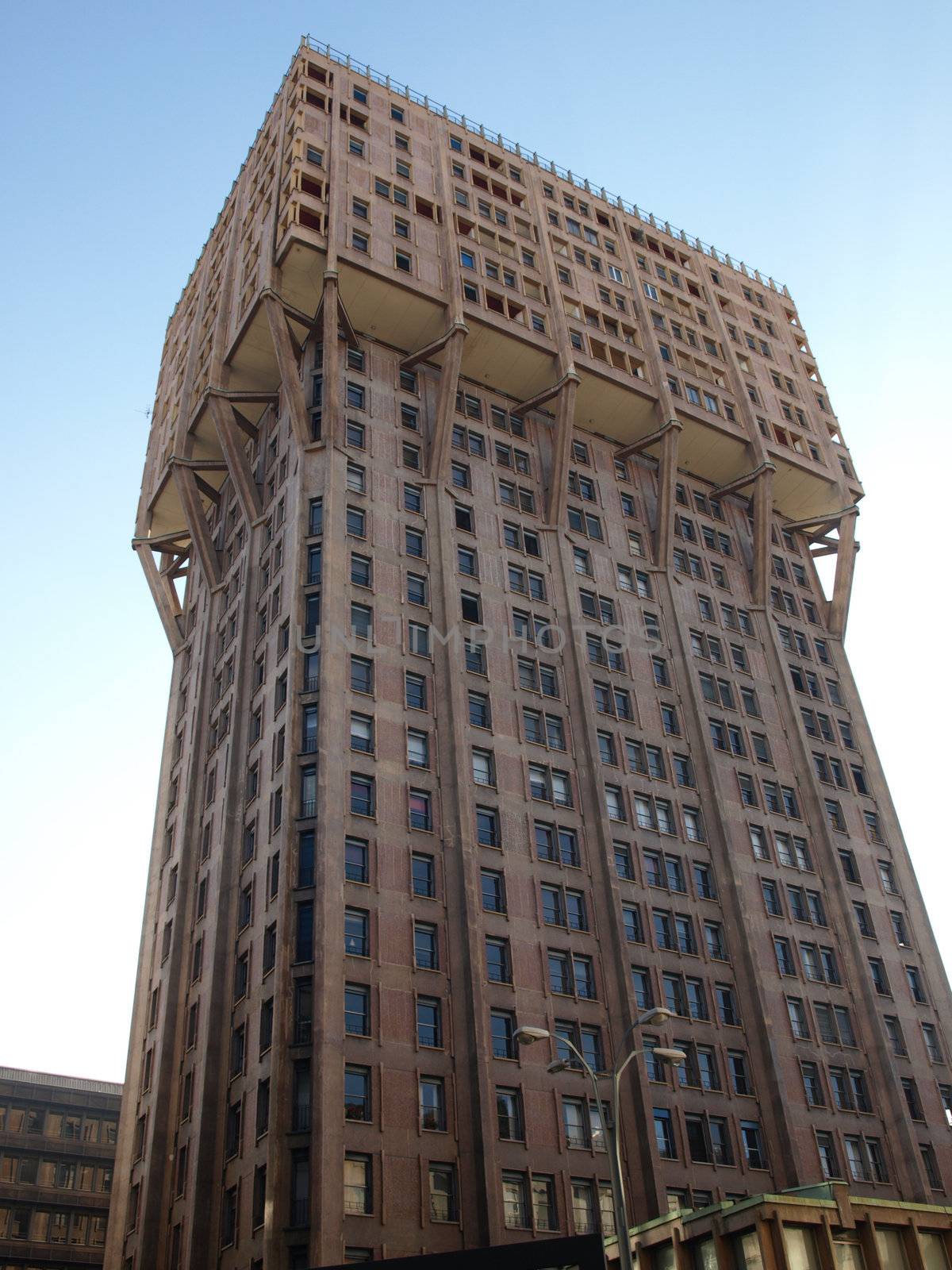 Torre Velasca, modern landmark building in Milan