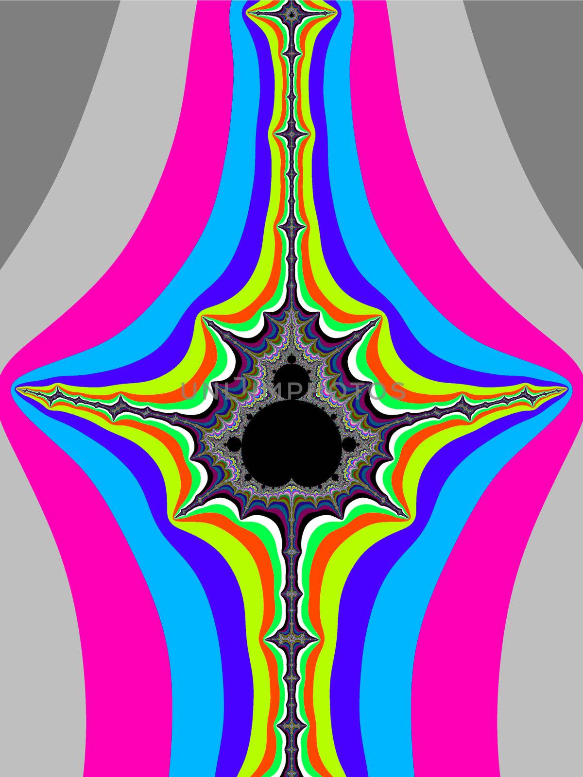 Fractal Mandelbrot set coloured illustration or background