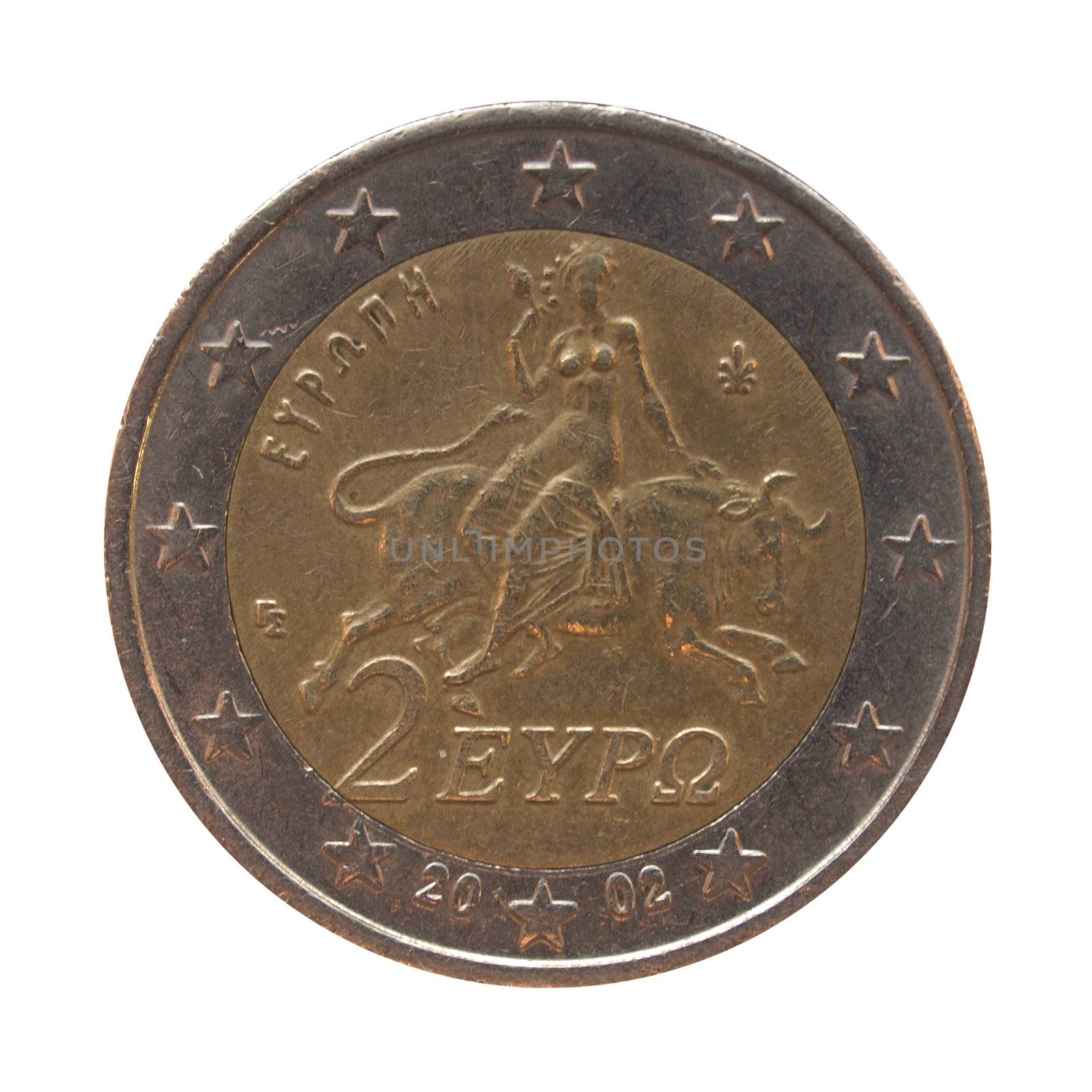 Euro coin money with Europa