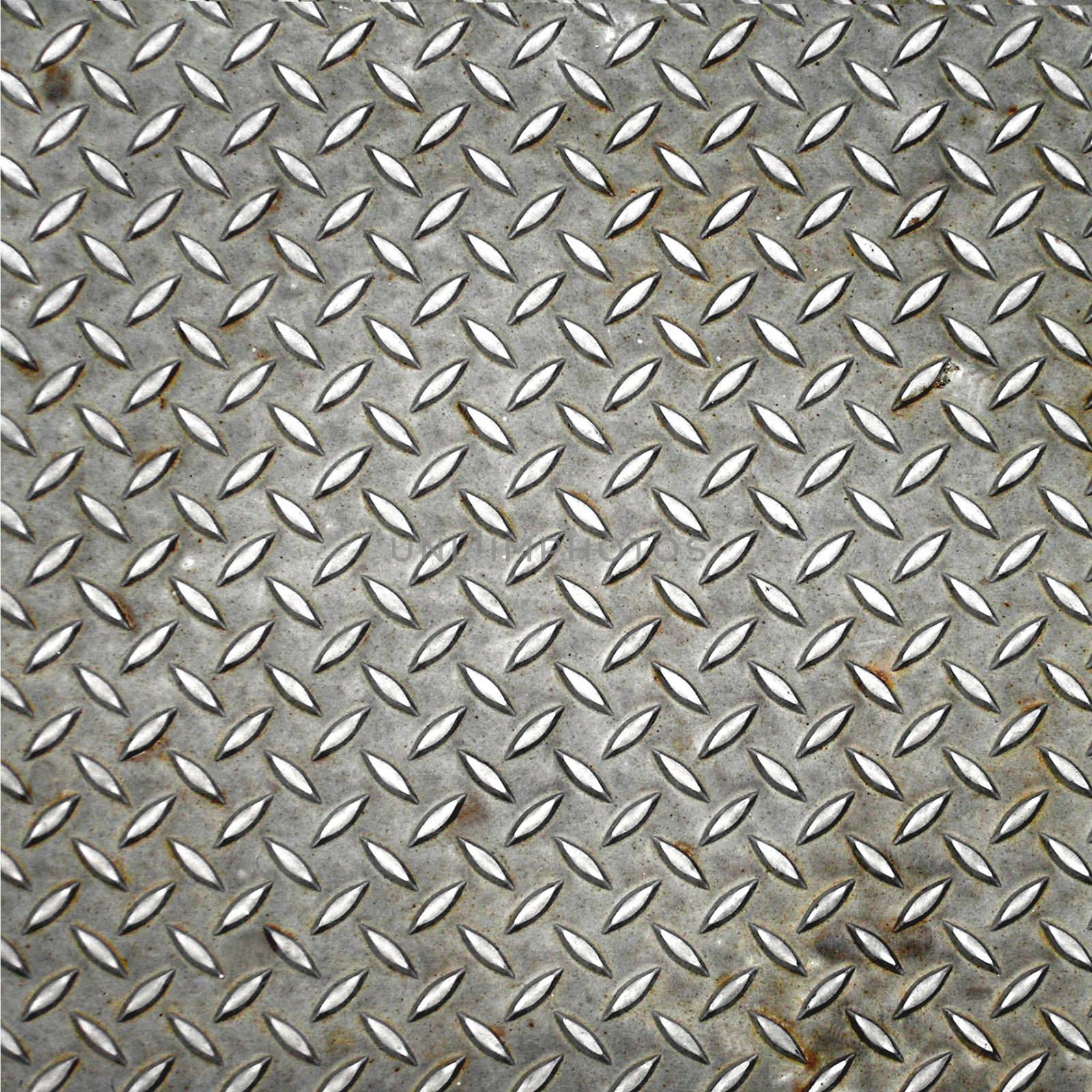 Diamond steel plate industrial iron metal background