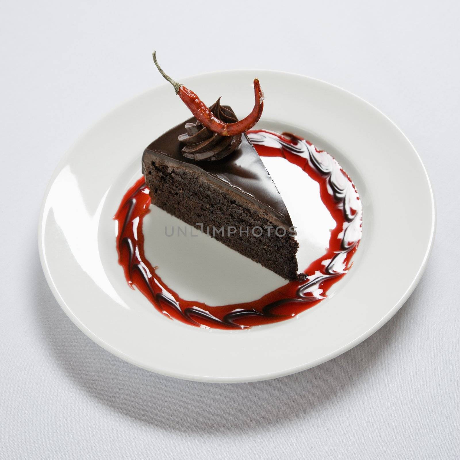 Chocolate dessert. by iofoto