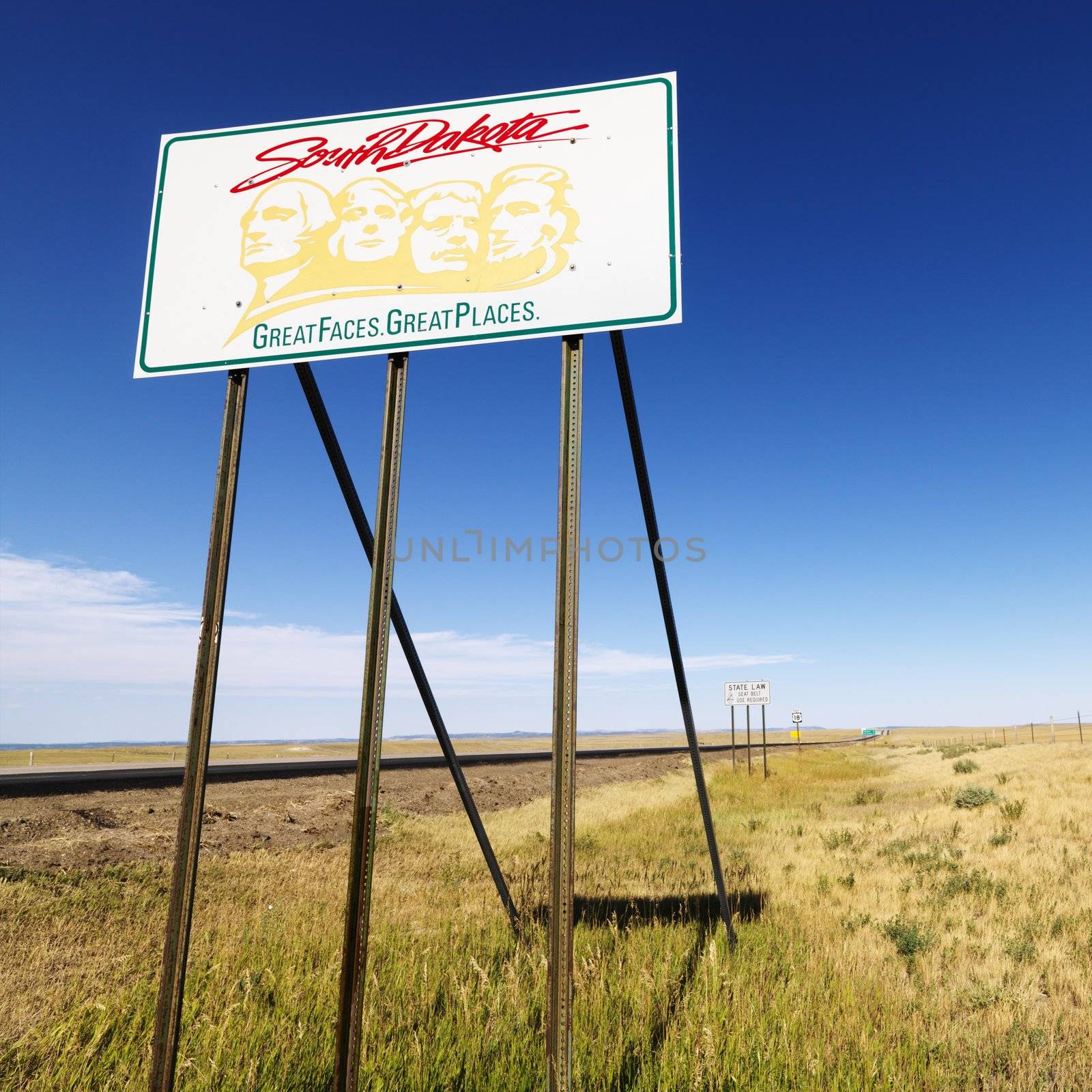 South Dakota road sign. by iofoto