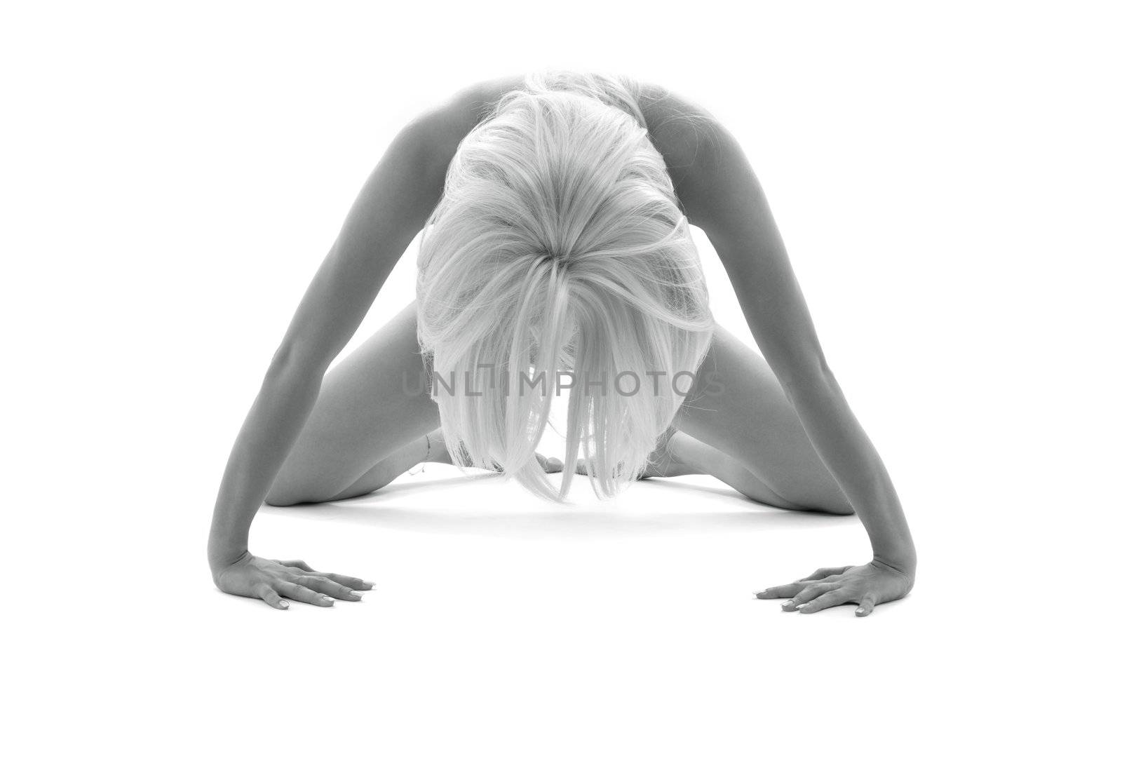 classical monochrome artistic nudity style picture of woman