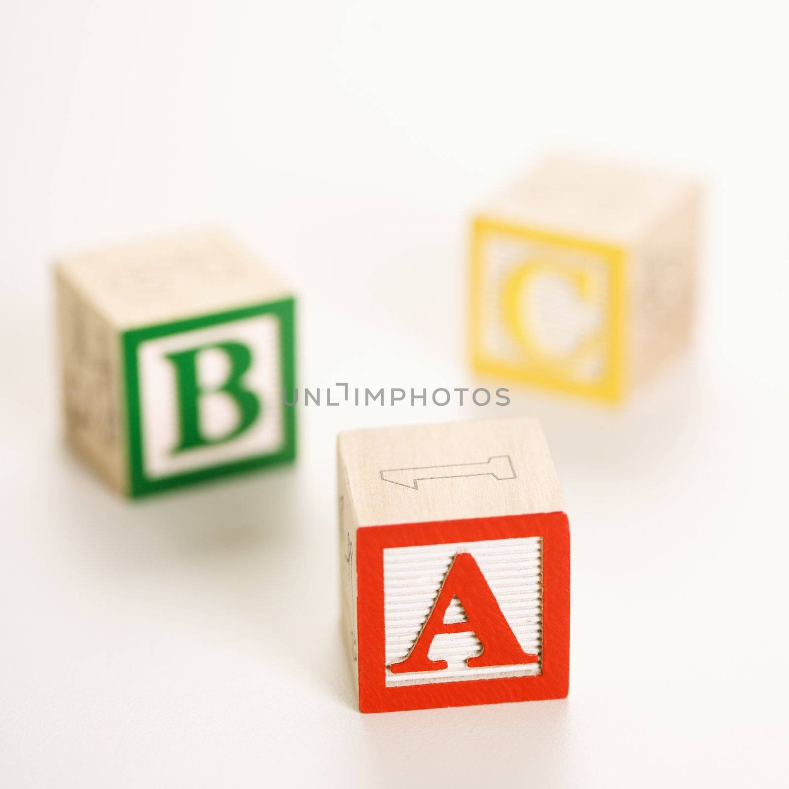 Toy ABC blocks. by iofoto