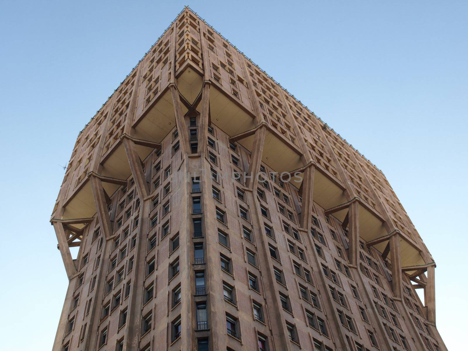 Torre Velasca, modern landmark building in Milan