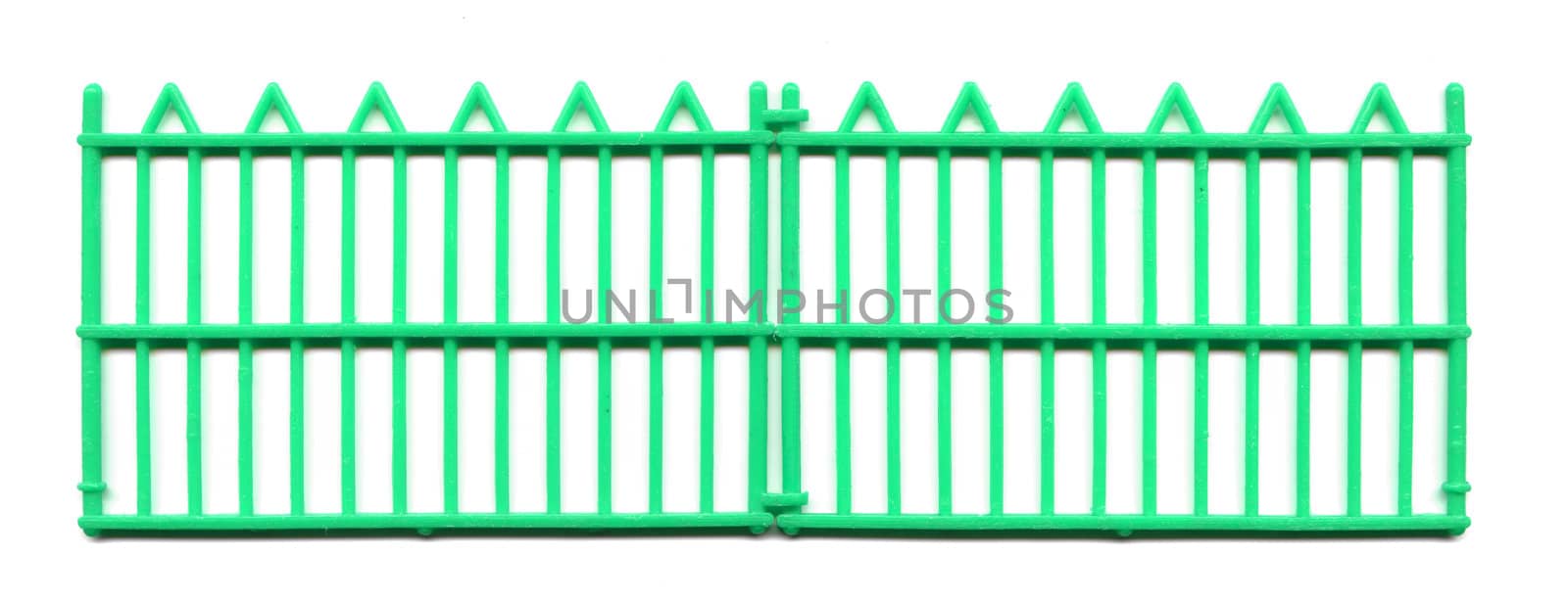 Garden fence or gate isolated on white